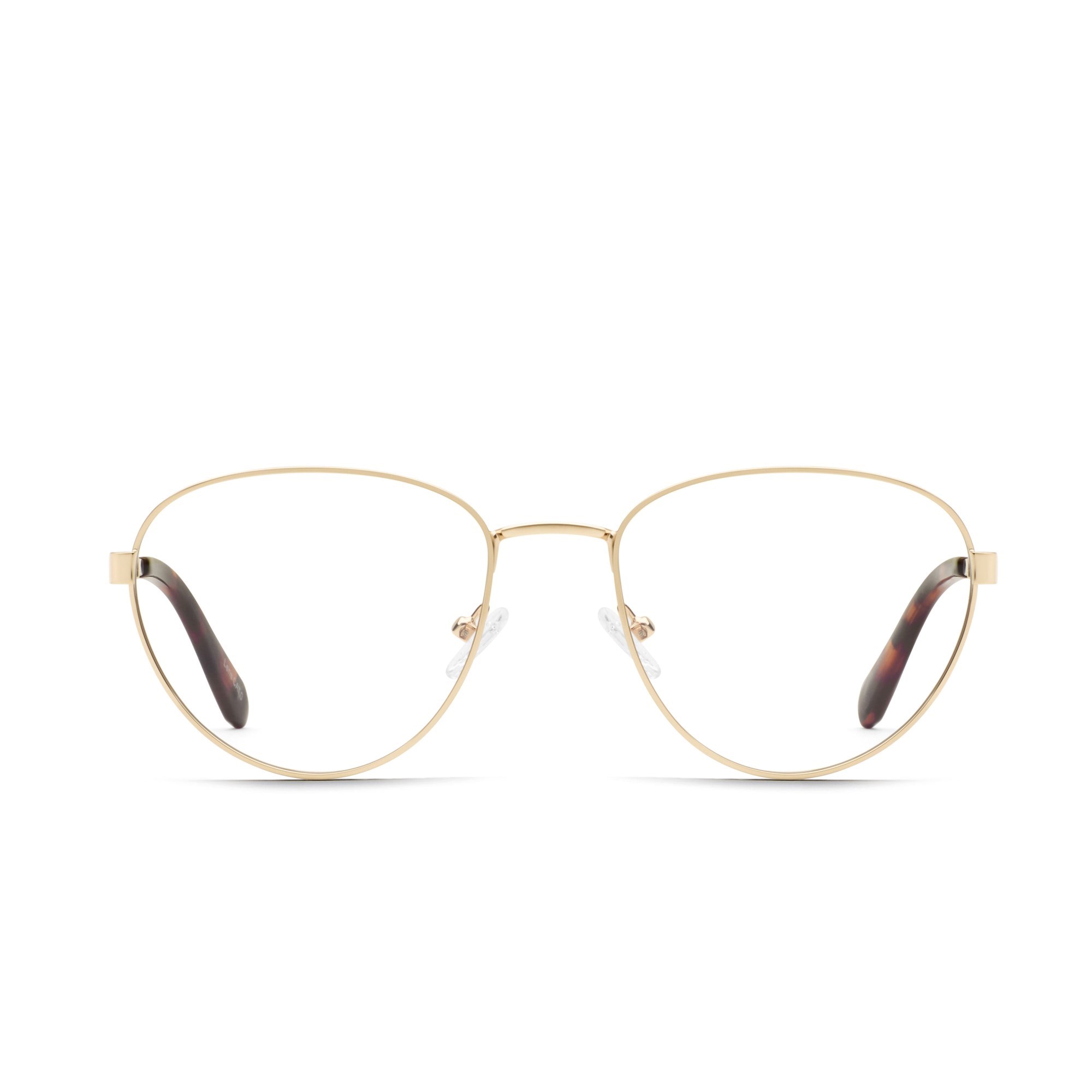 Gold / Clear Rx Quay STILL STREAMING RX Unisex Glasses | KHRLJ-7245