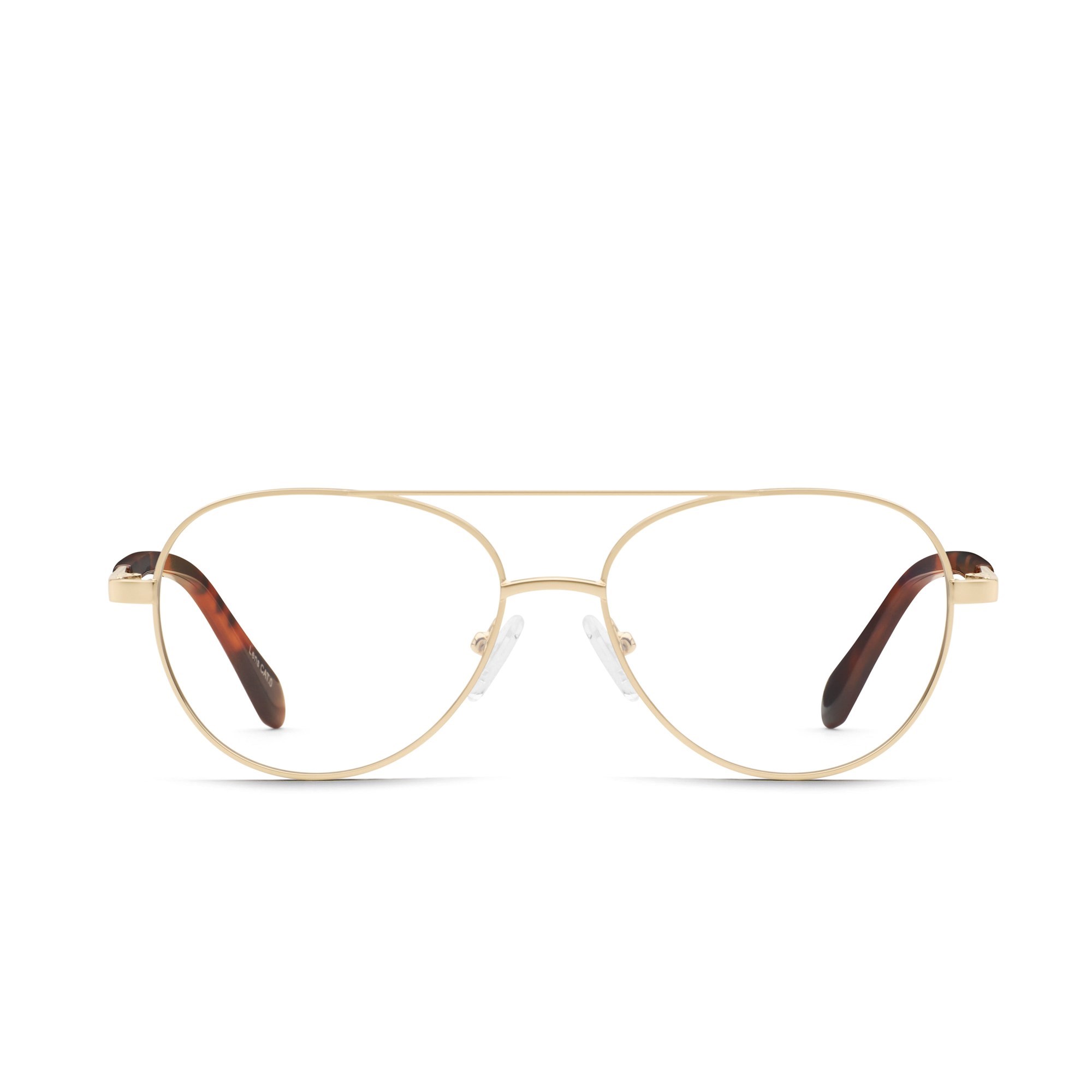 Gold / Clear Rx Quay WAIT FOR IT RX Unisex Glasses | PDONC-4356