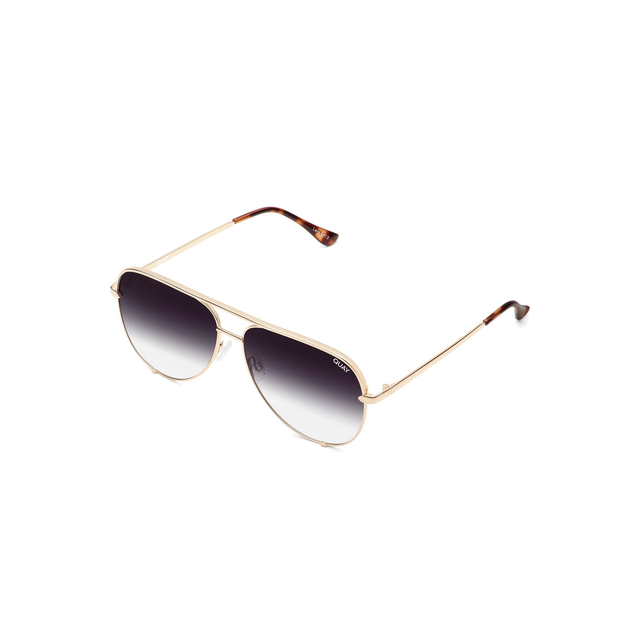 Gold / Fade Quay HIGH KEY MINI Men's Sunglasses | GRZXJ-6731