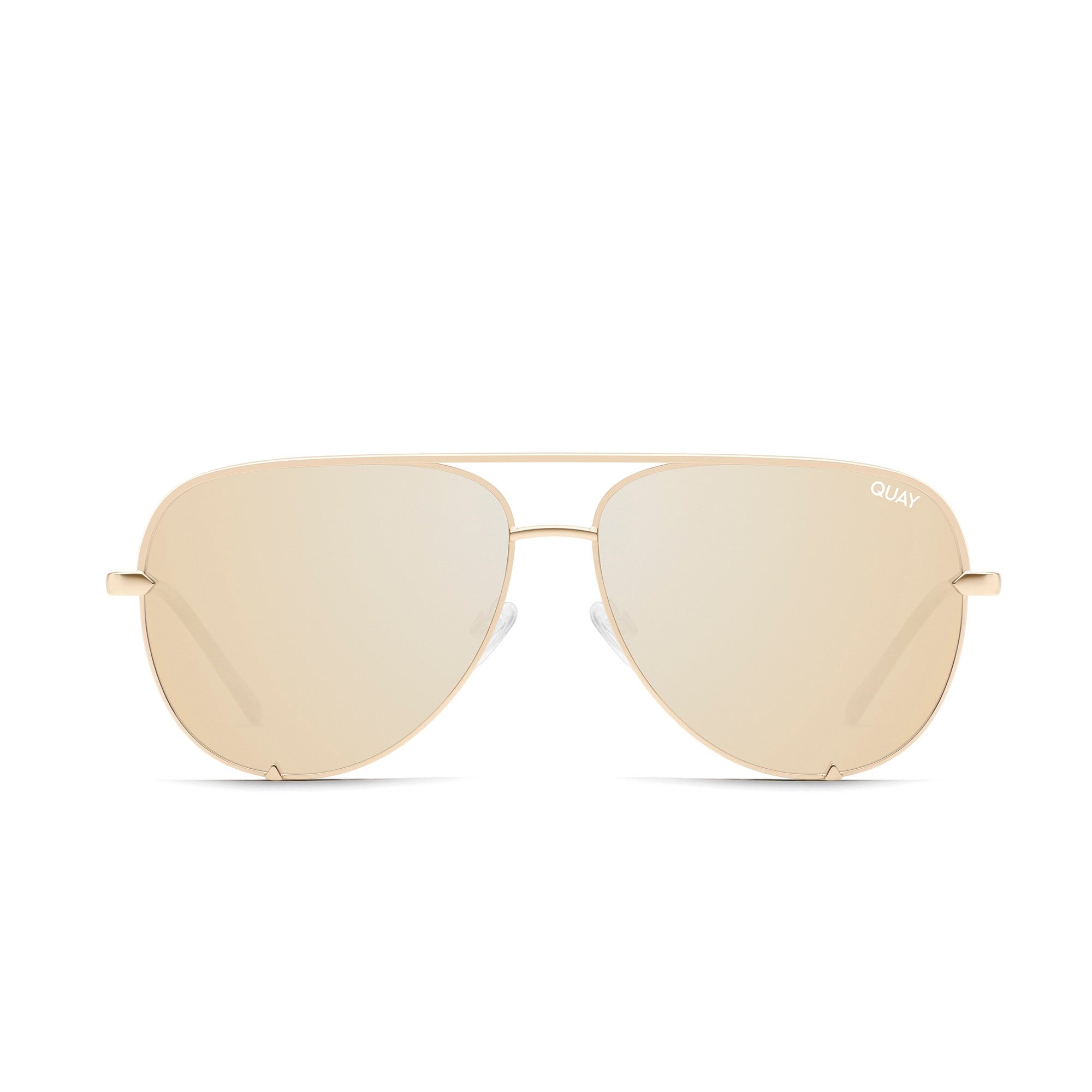 Gold / Gold Quay HIGH KEY Men\'s Sunglasses | XQOHY-0937