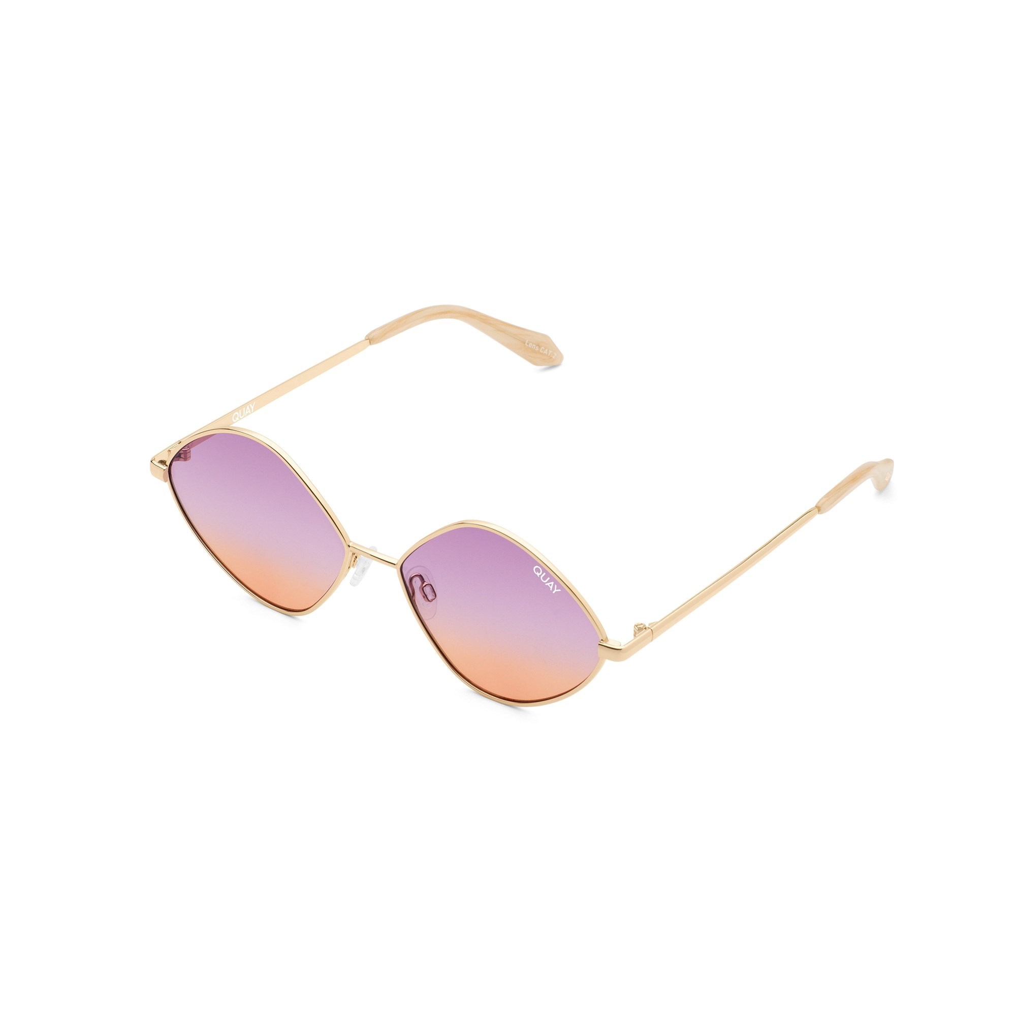 Gold / Purple To Orange Quay IT'S A LOOK Women's Sunglasses | CGMIO-4961