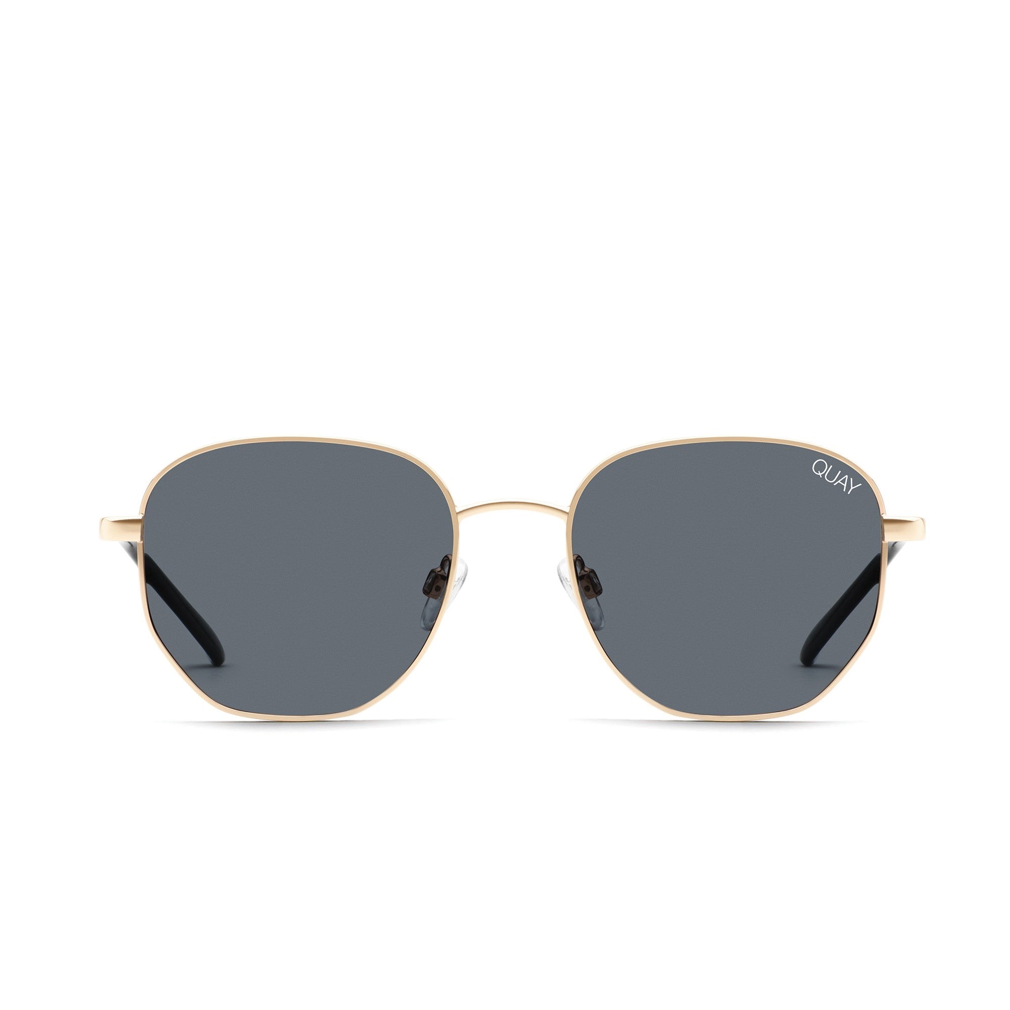 Gold / Smoke Rx Quay BIG TIME RX Unisex Prescription Sunglasses | WQXED-2517