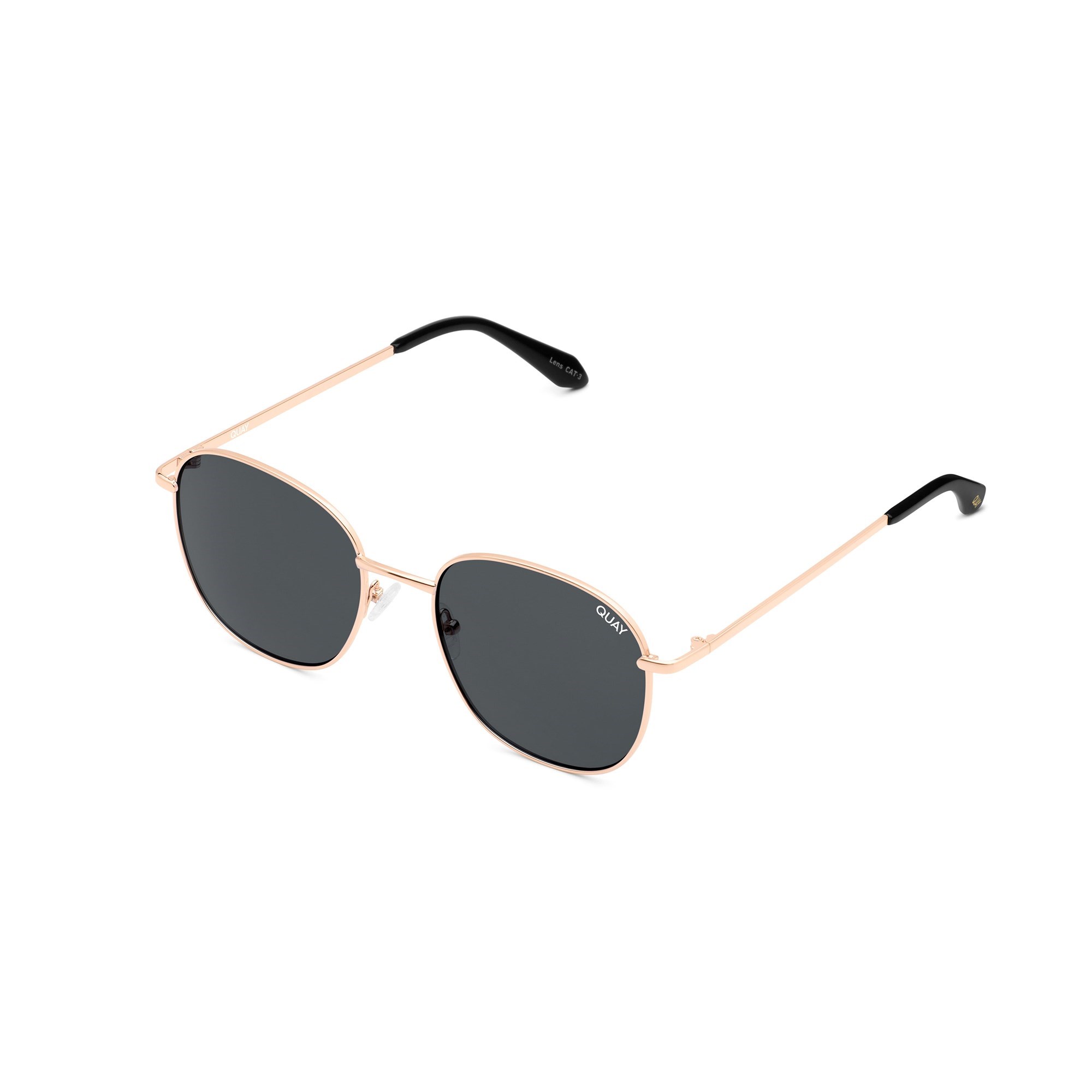 Gold / Smoke Rx Quay JEZABELL RX Unisex Prescription Sunglasses | IQLPF-8392