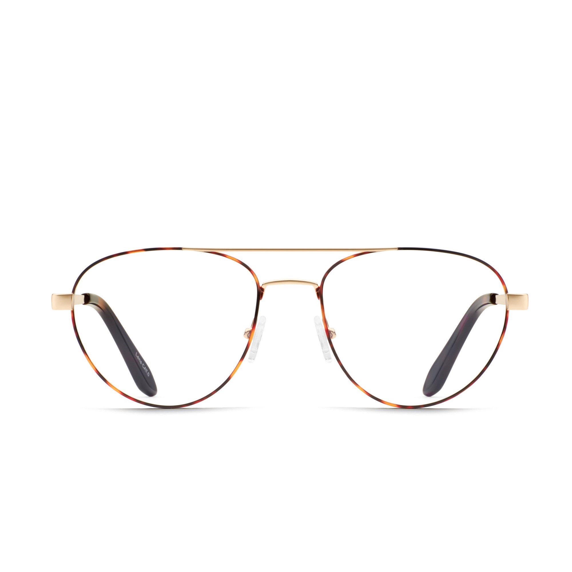 Gold Tort / Clear Rx Quay CHECK IT RX Unisex Glasses | SRUXY-4635