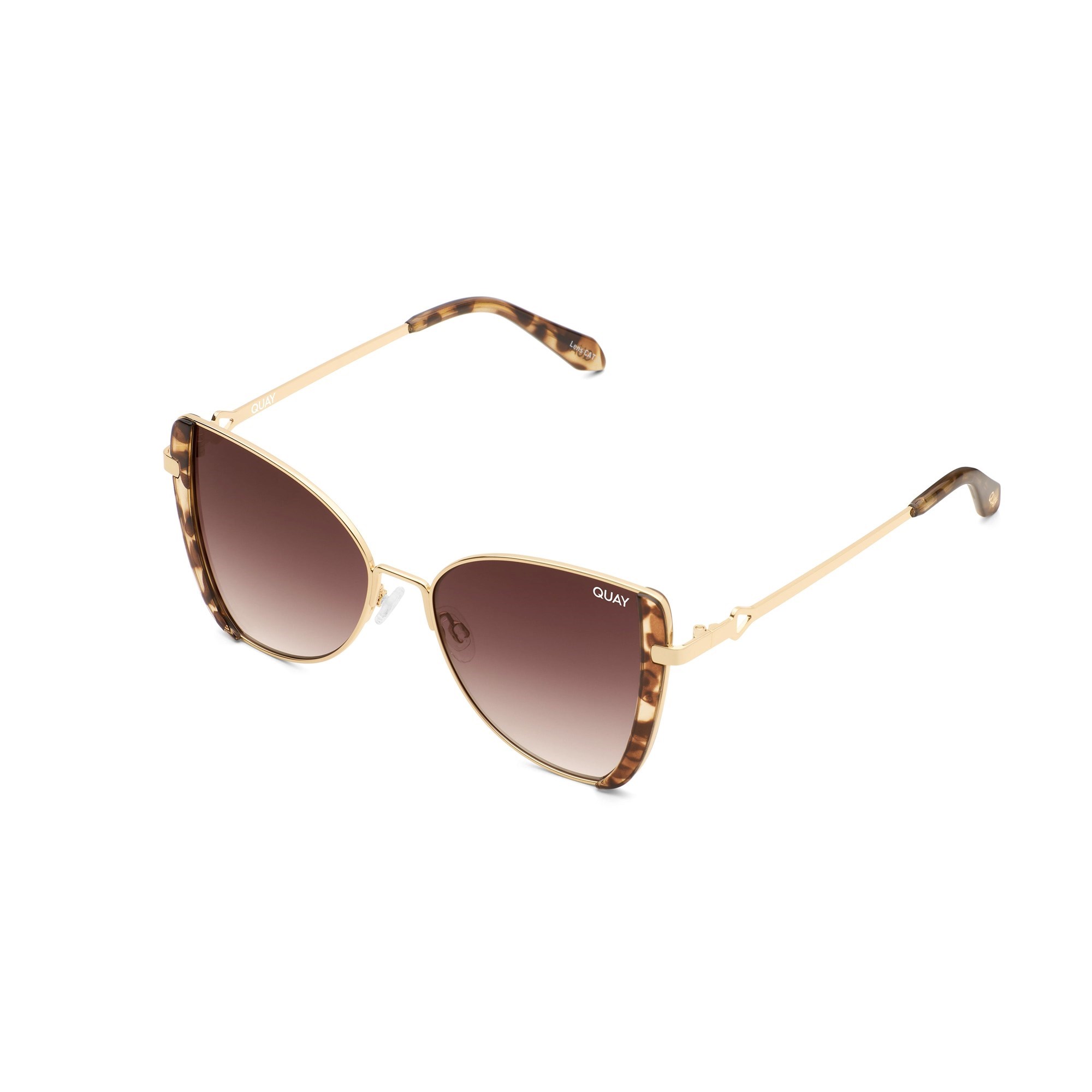 Gold Tortoise / Brown Quay GLOW UP Women's Sunglasses | LJPBO-5702