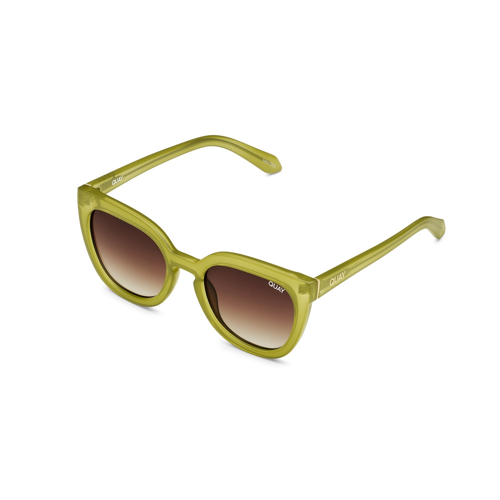 Green / Brown Quay NOOSA Women's Sunglasses | IHDGF-1745