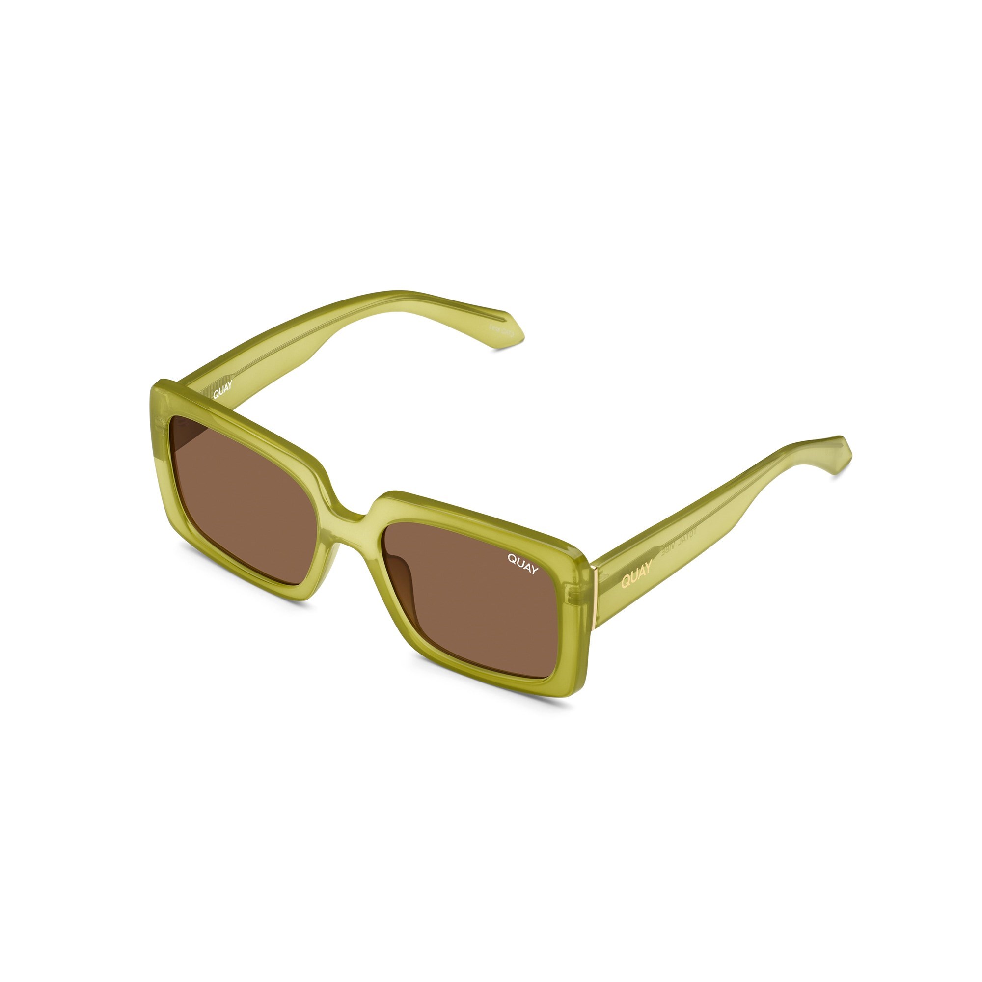 Green / Brown Rx Quay TOTAL VIBE RX Unisex Prescription Sunglasses | EFUXO-3947