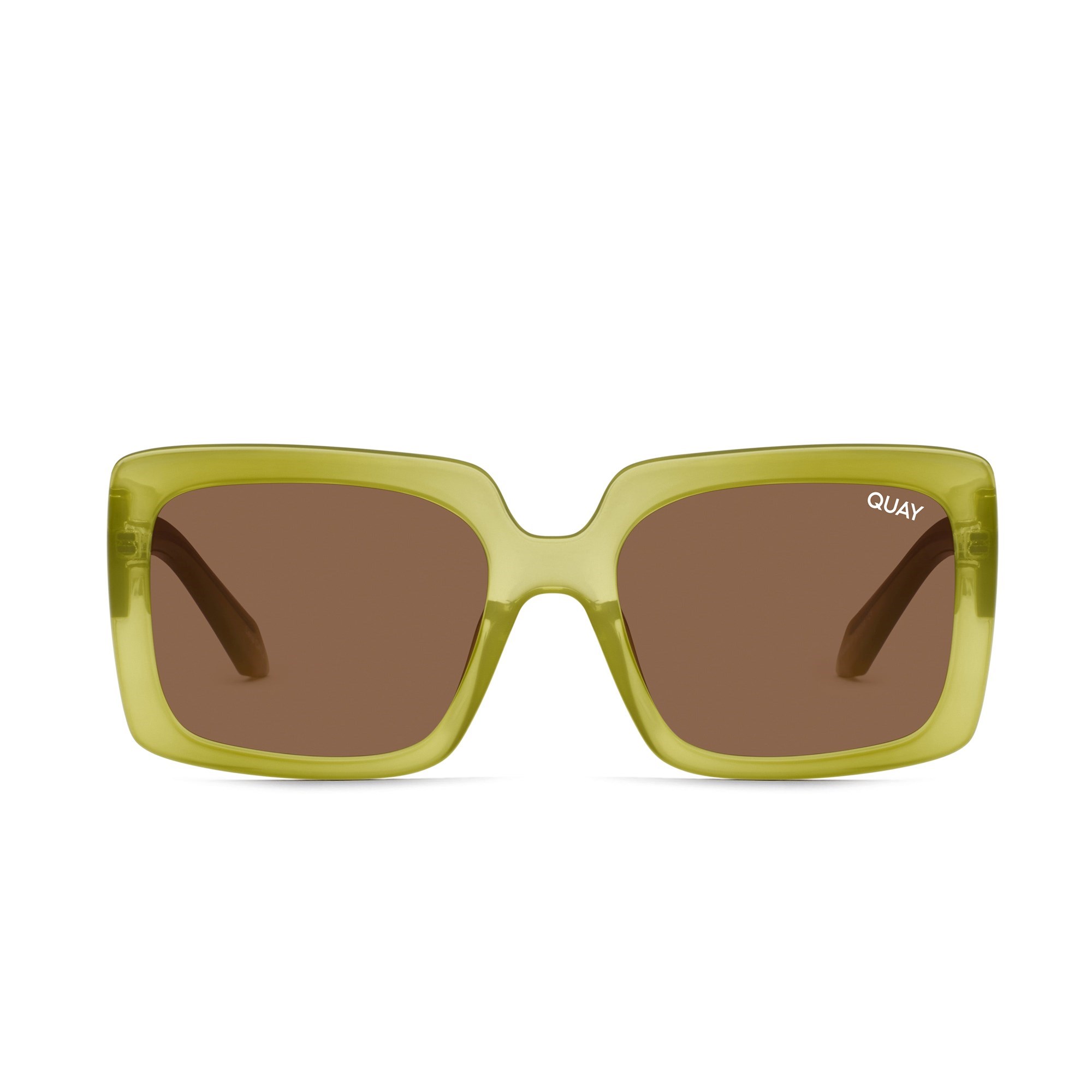 Green / Brown Rx Quay TOTAL VIBE RX Unisex Prescription Sunglasses | EFUXO-3947