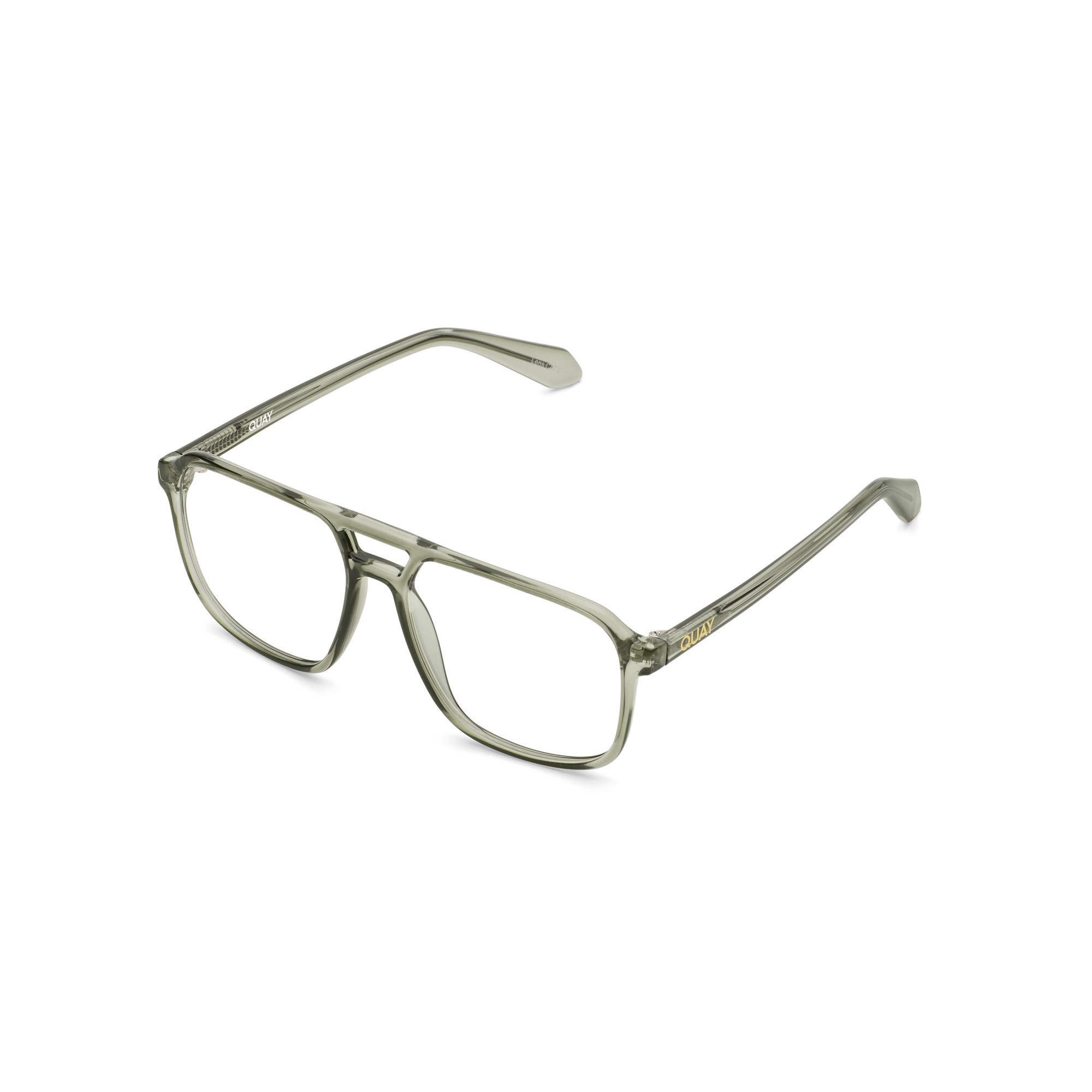 Green / Clear Rx Quay ON THE FLY RX Unisex Glasses | TUODK-4016