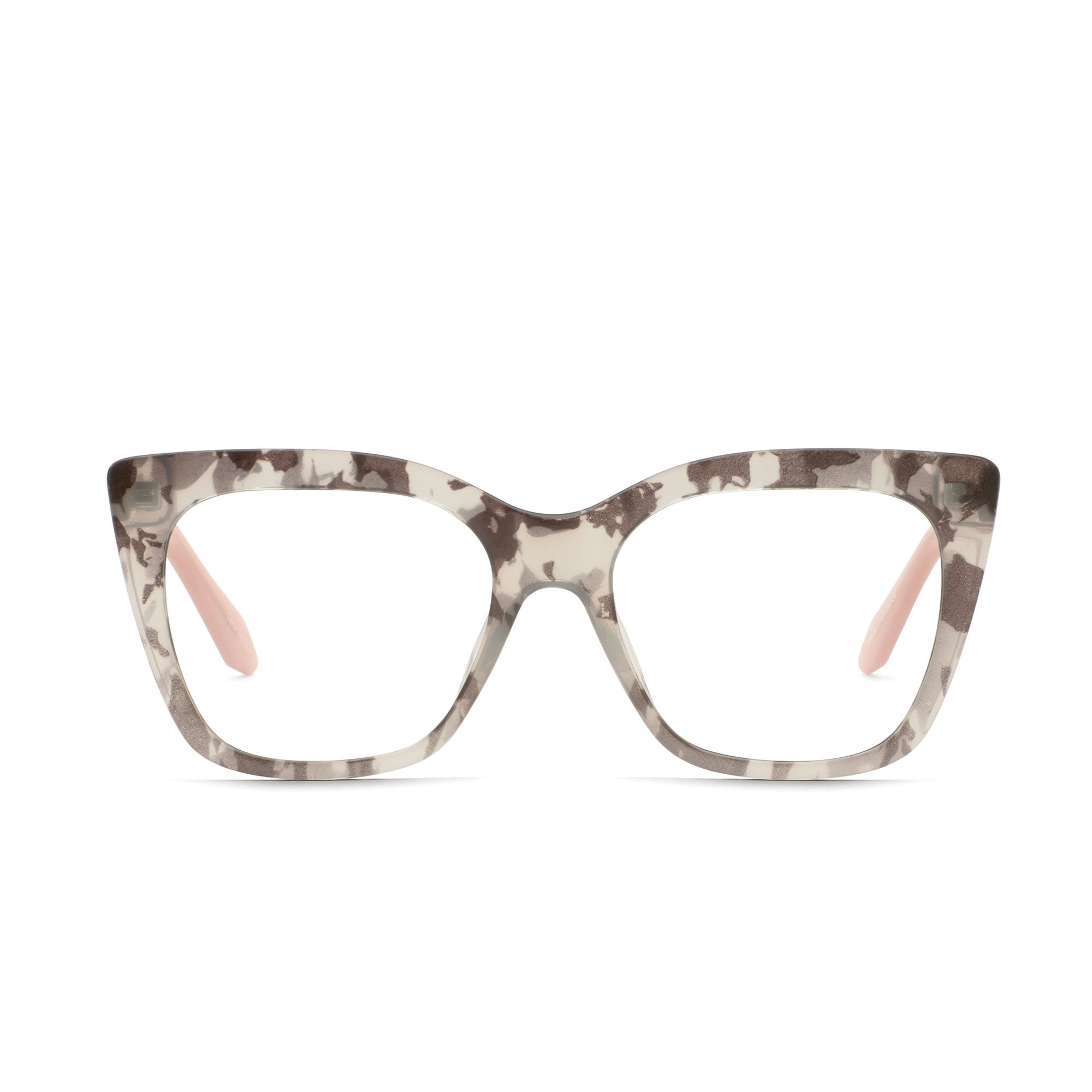 Grey Tortoise / Clear Rx Quay TAG ME RX Unisex Glasses | PQKWI-8793