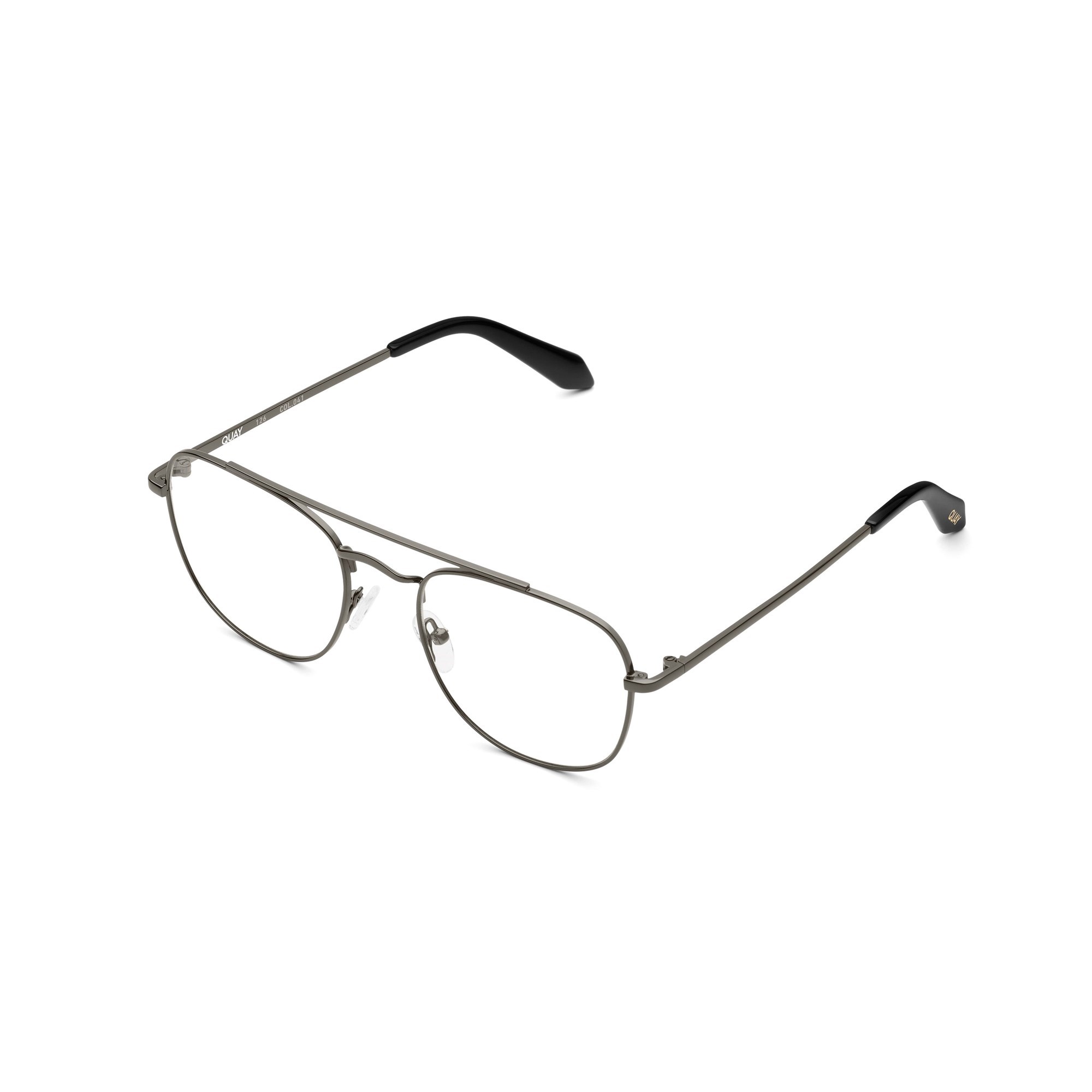 Gunmetal / Clear Rx Quay HELIOS RX Unisex Glasses | PWSDV-8972