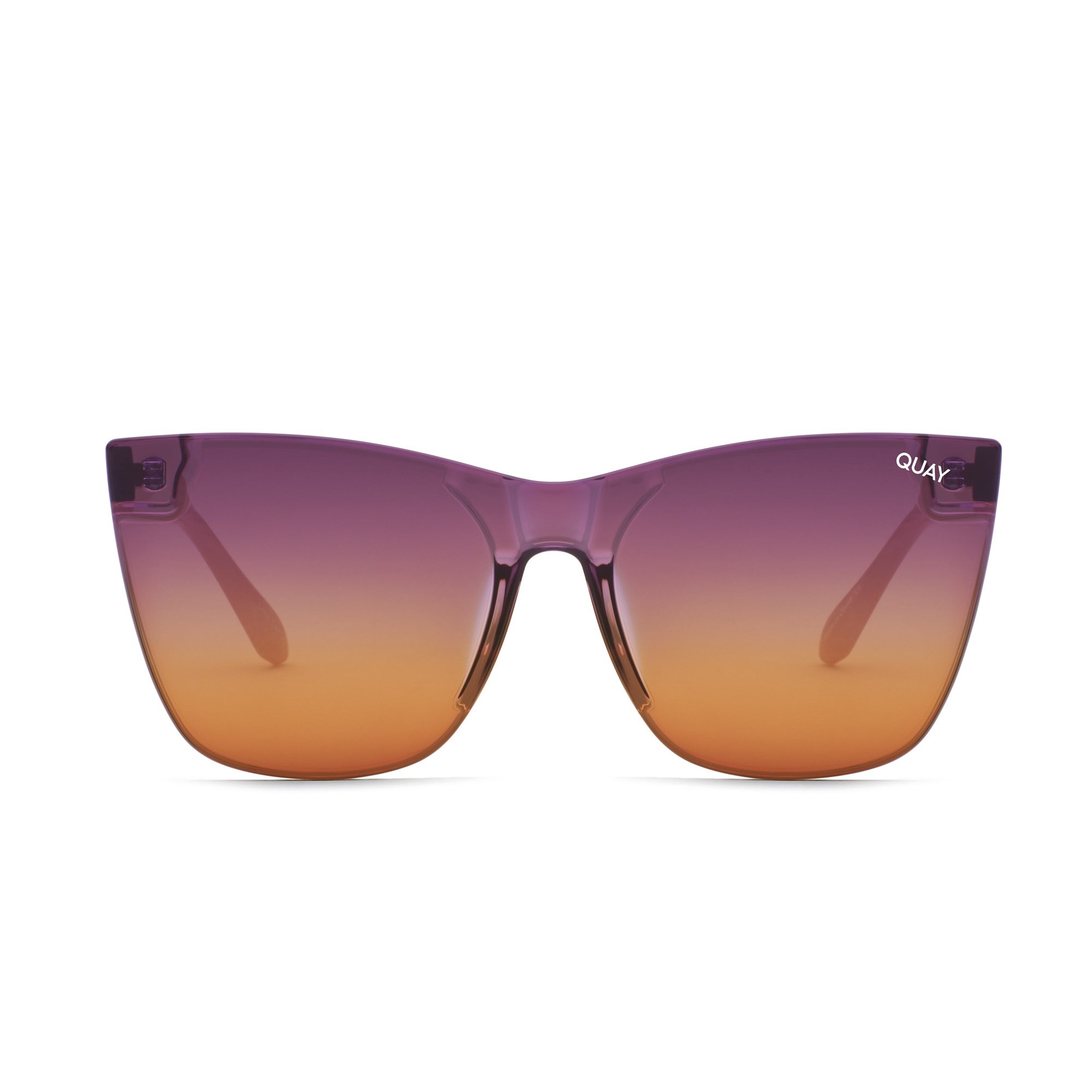 Ivory / Purple To Orange Quay COME THRU Women\'s Sunglasses | XRALN-1250