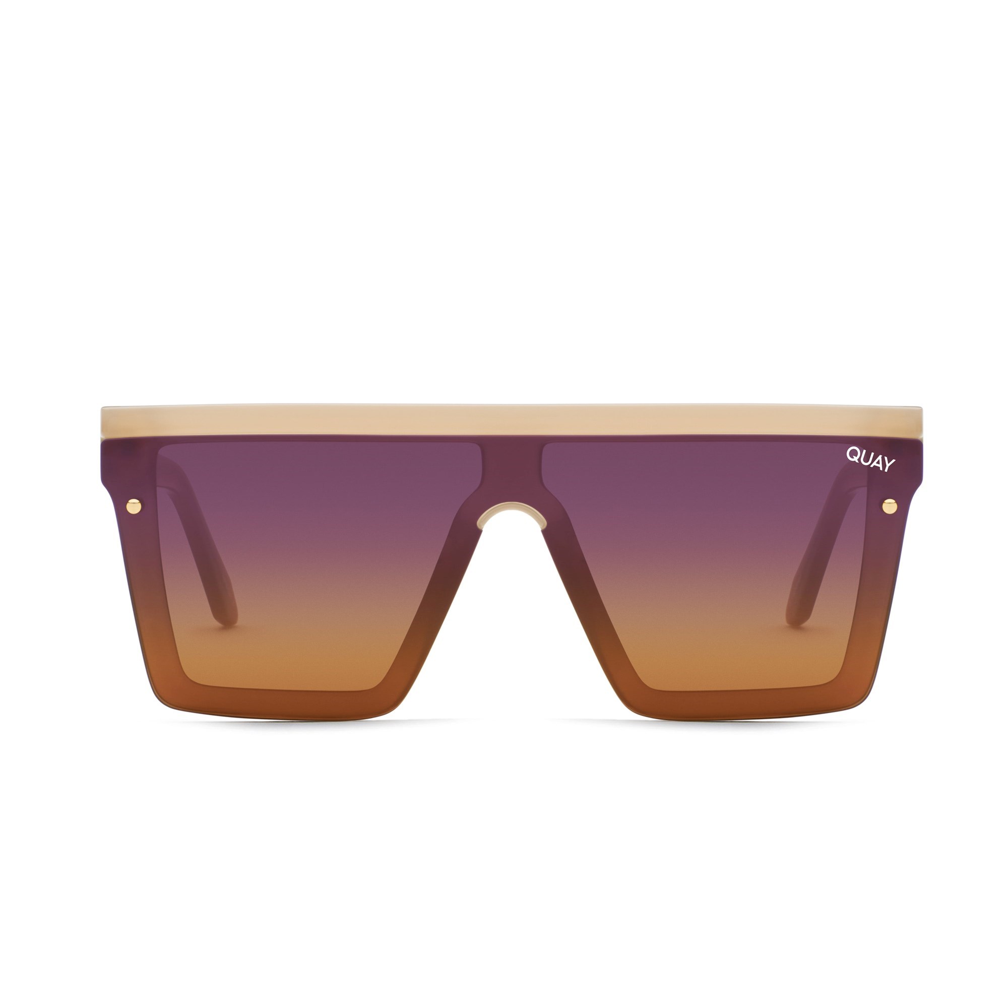 Ivory / Purple To Orange Quay HINDSIGHT Women\'s Sunglasses | CDKLW-9261