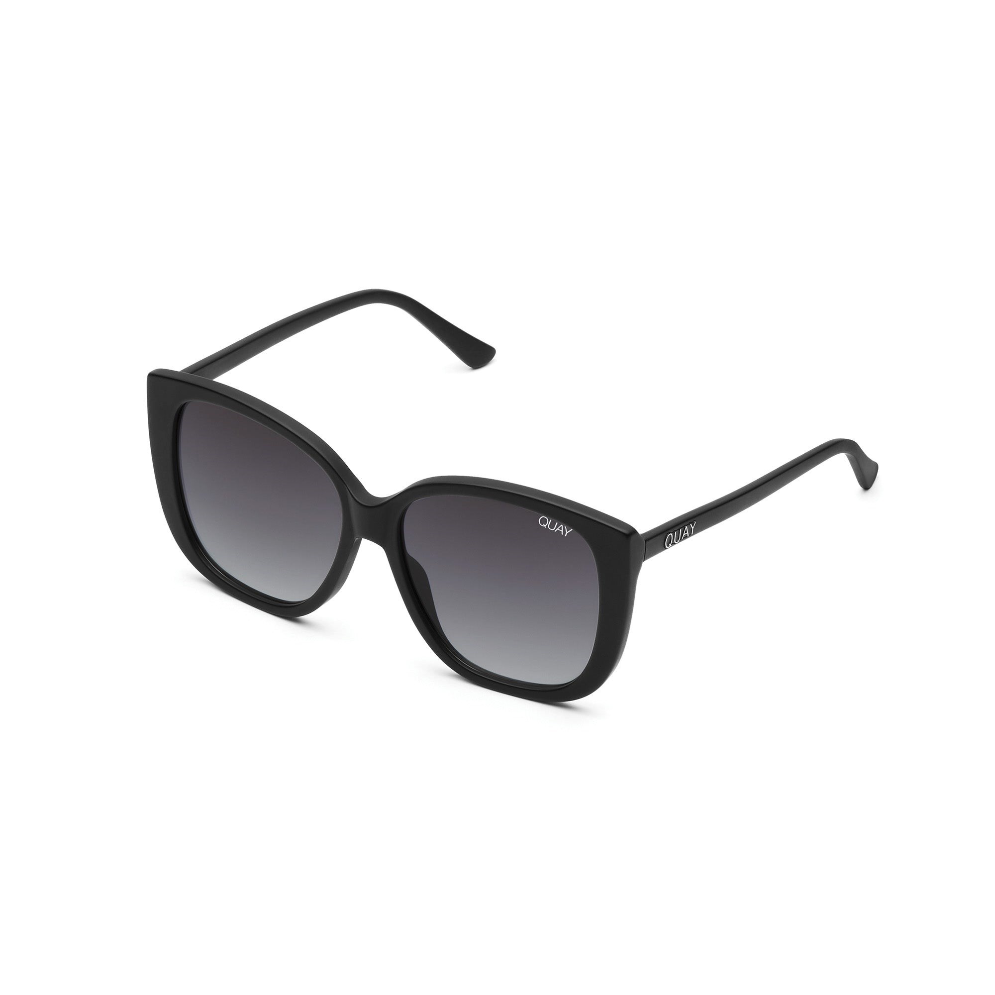 Matte Black / Smoke Fade Quay EVER AFTER Women's Sunglasses | HSFQV-7518