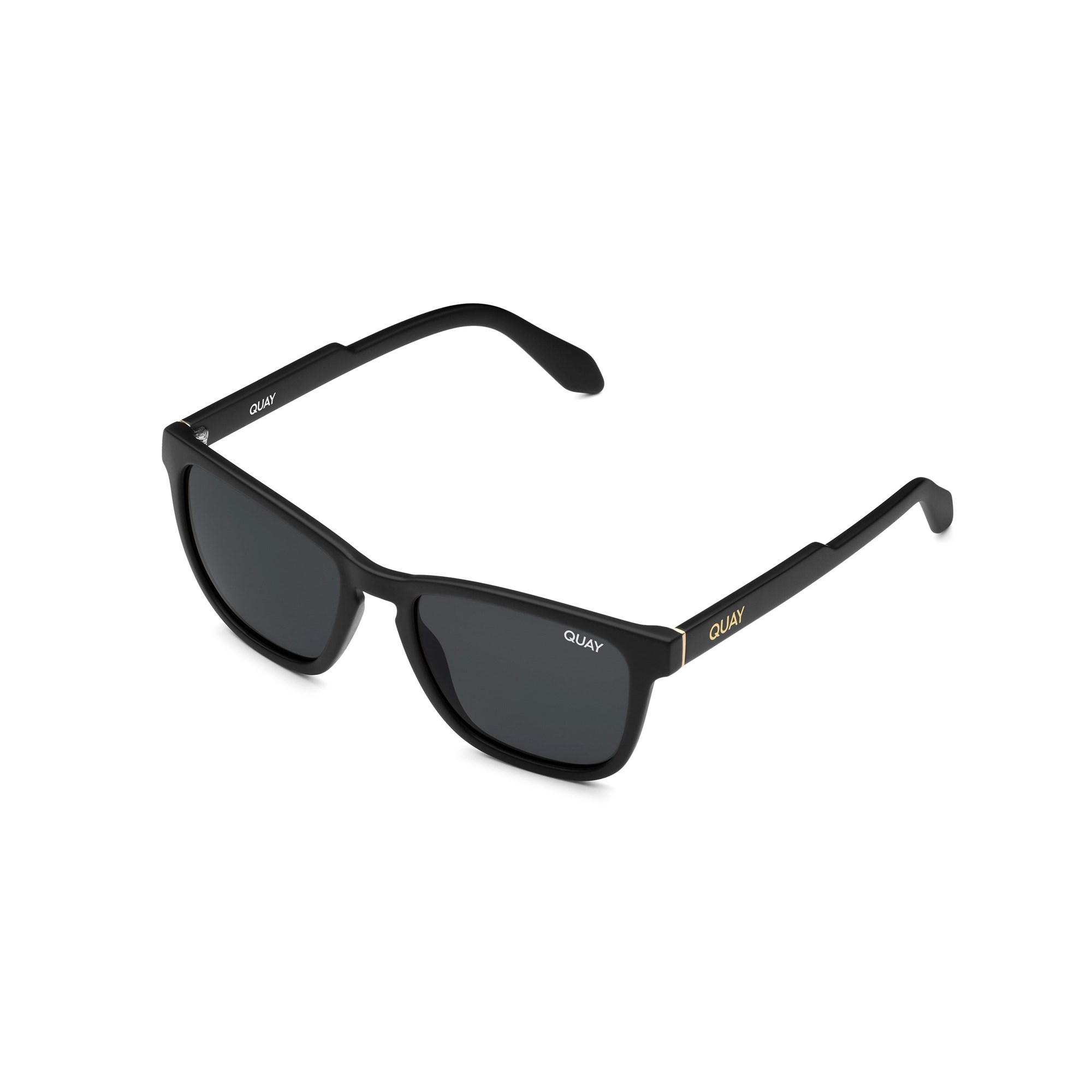 Matte Black / Smoke Rx Quay HARDWIRE RX Unisex Prescription Sunglasses | LPBRE-8967