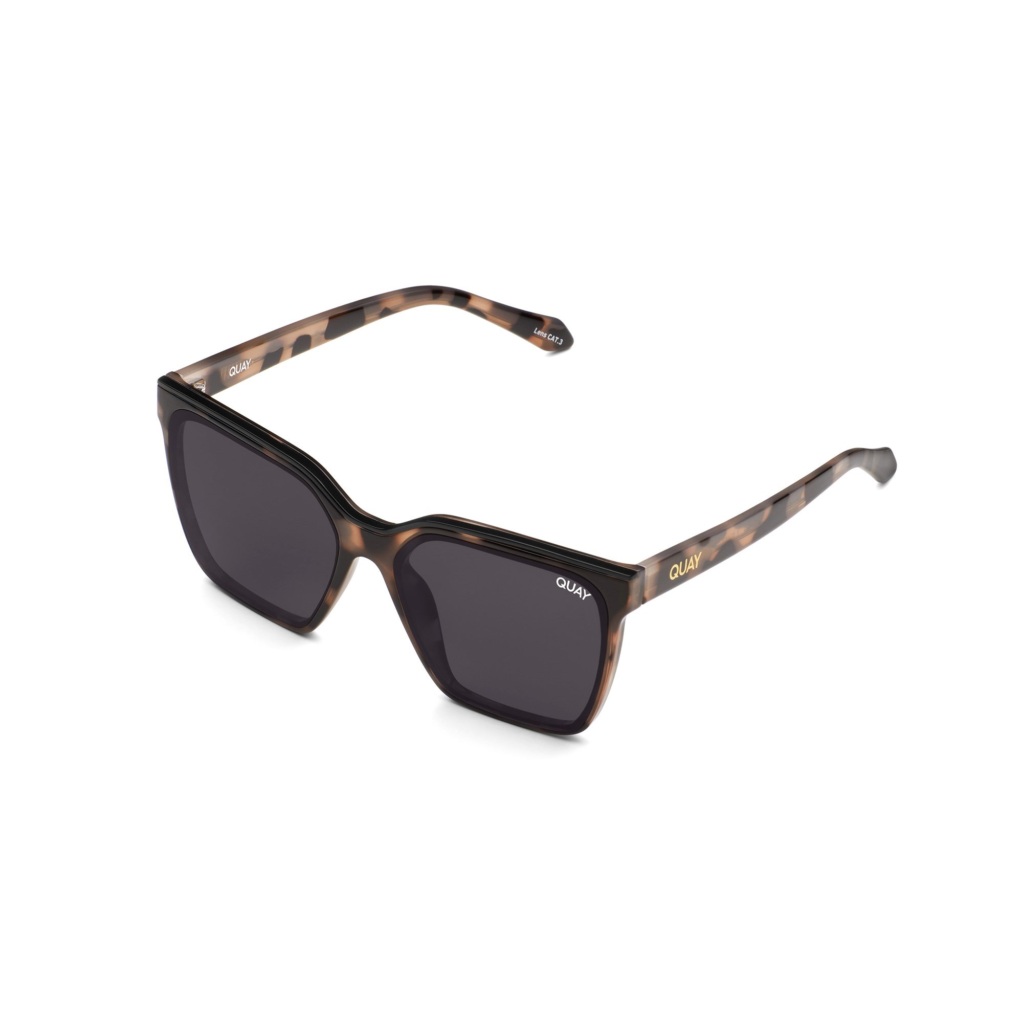 Milky Tortoise / Black Quay LEVEL UP Women's Sunglasses | WYLKZ-7418