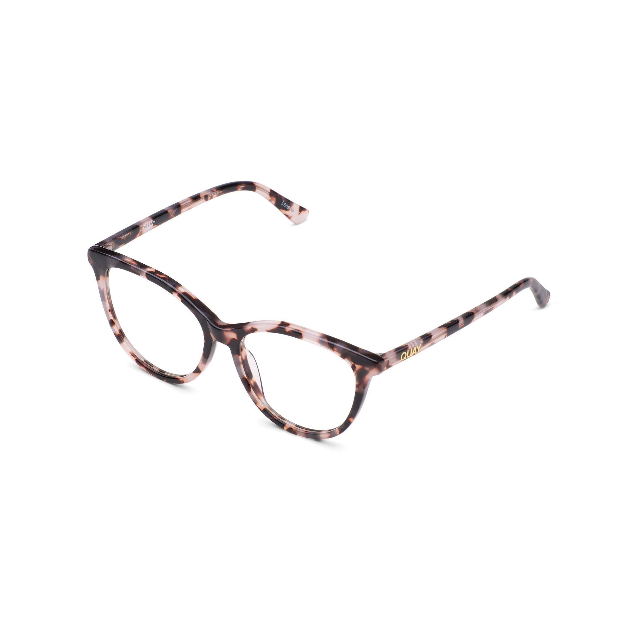 Milky Tortoise / Clear Rx Quay ALL NIGHTER RX Unisex Glasses | SUAXZ-5438