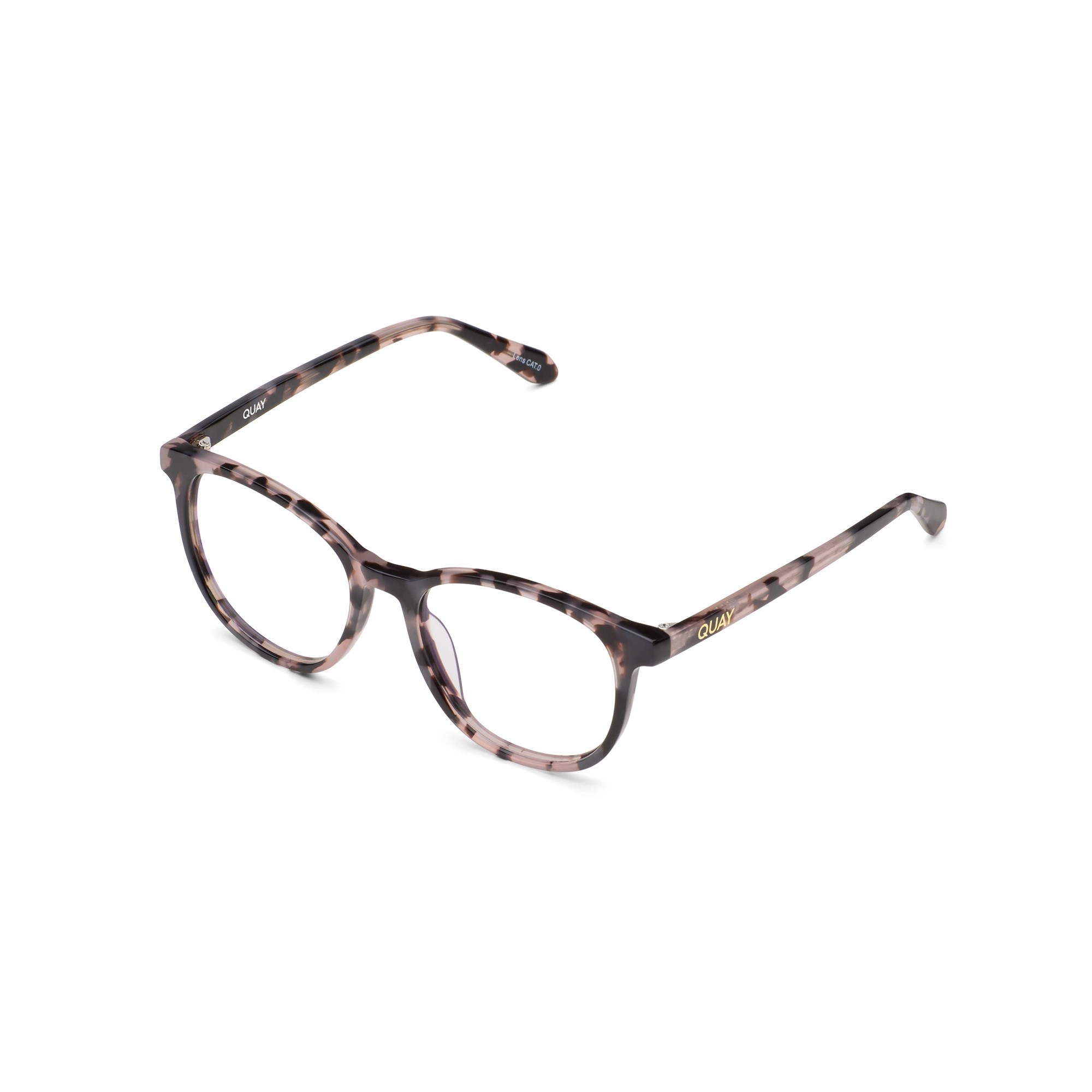 Milky Tortoise / Clear Rx Quay BLUEPRINT OVERSIZED RX Unisex Glasses | HWUZQ-7912