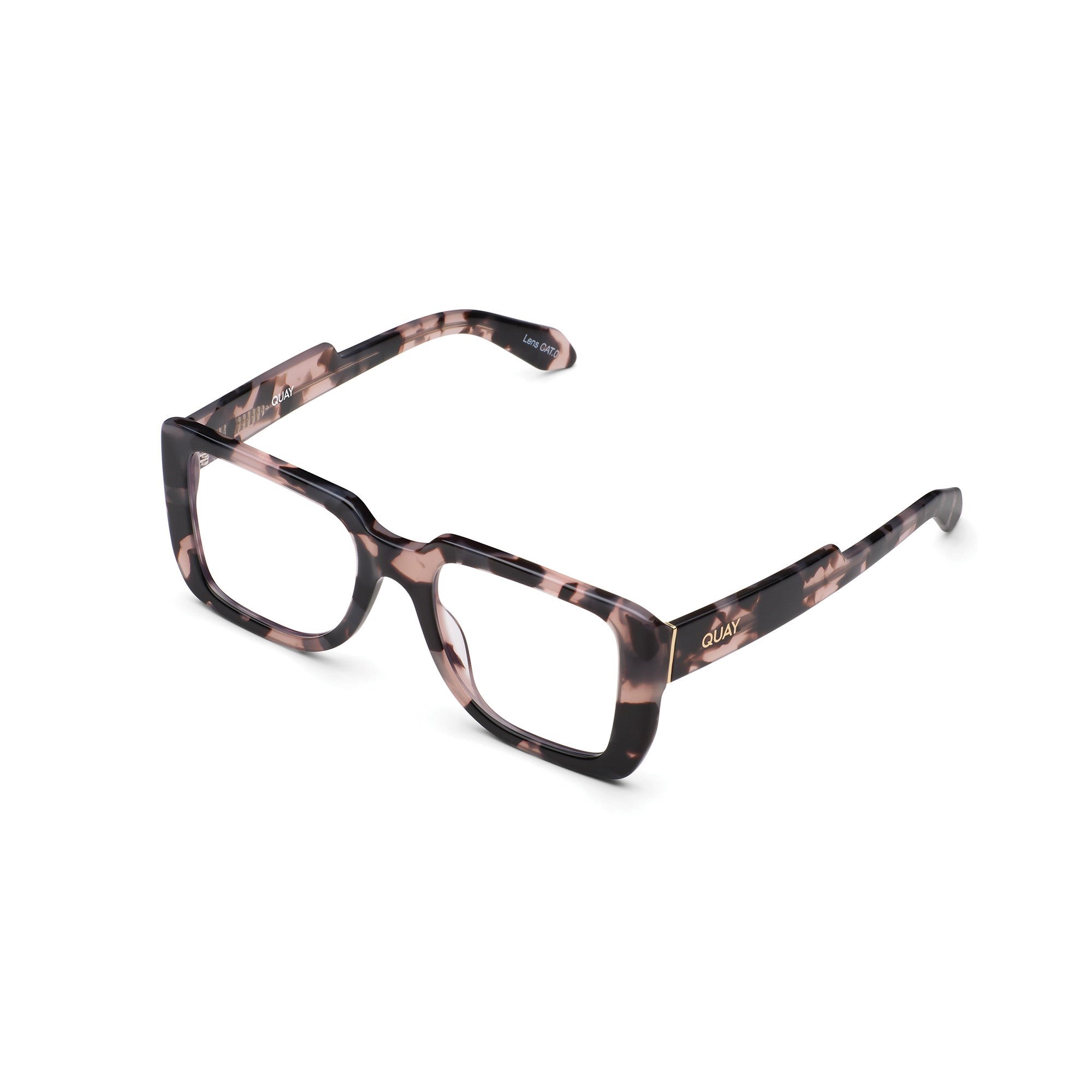 Milky Tortoise / Clear Rx Quay DO NOT DISTURB RX Unisex Glasses | EGJXP-8915