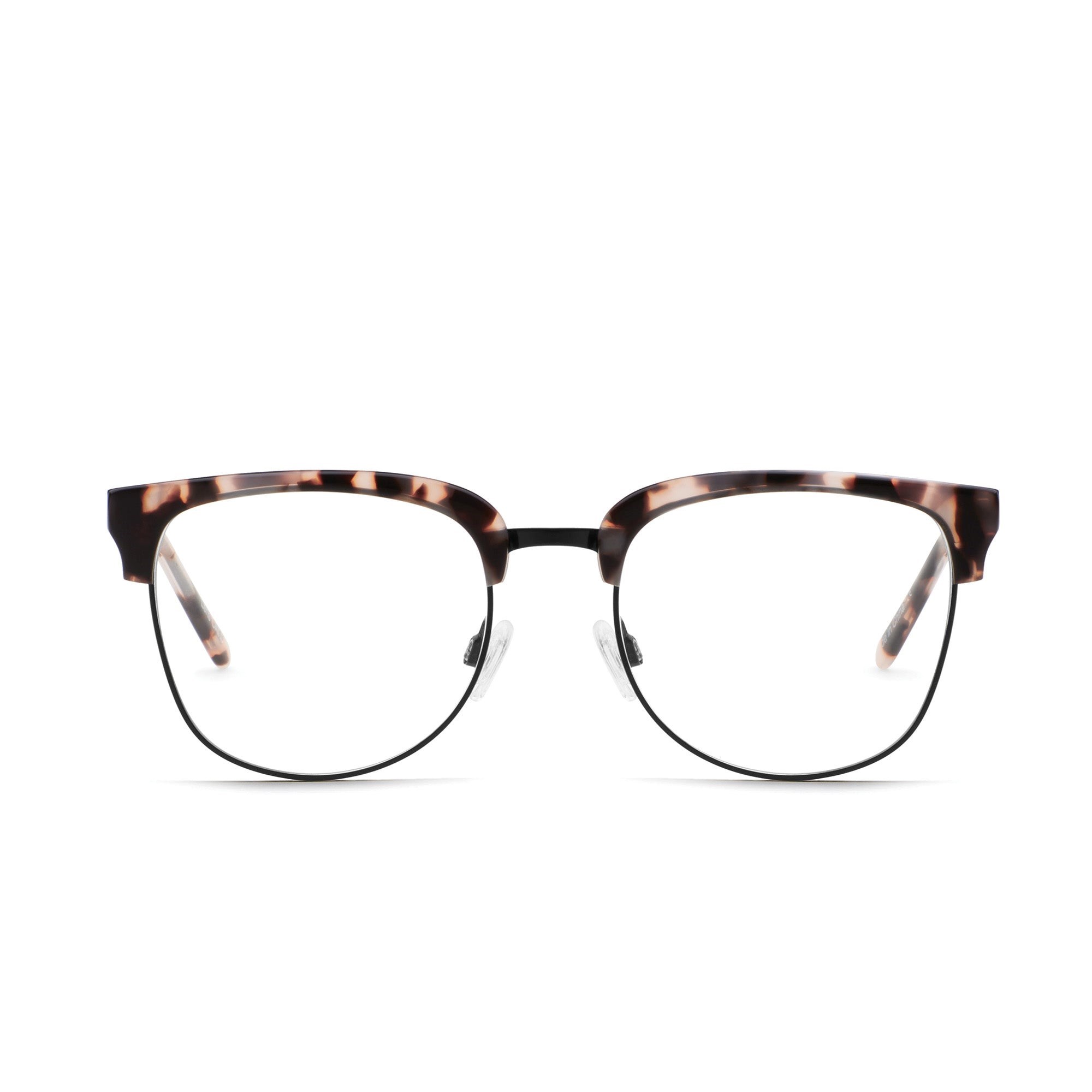 Milky Tortoise / Clear Rx Quay EVASIVE RX Unisex Glasses | YLRZK-8620