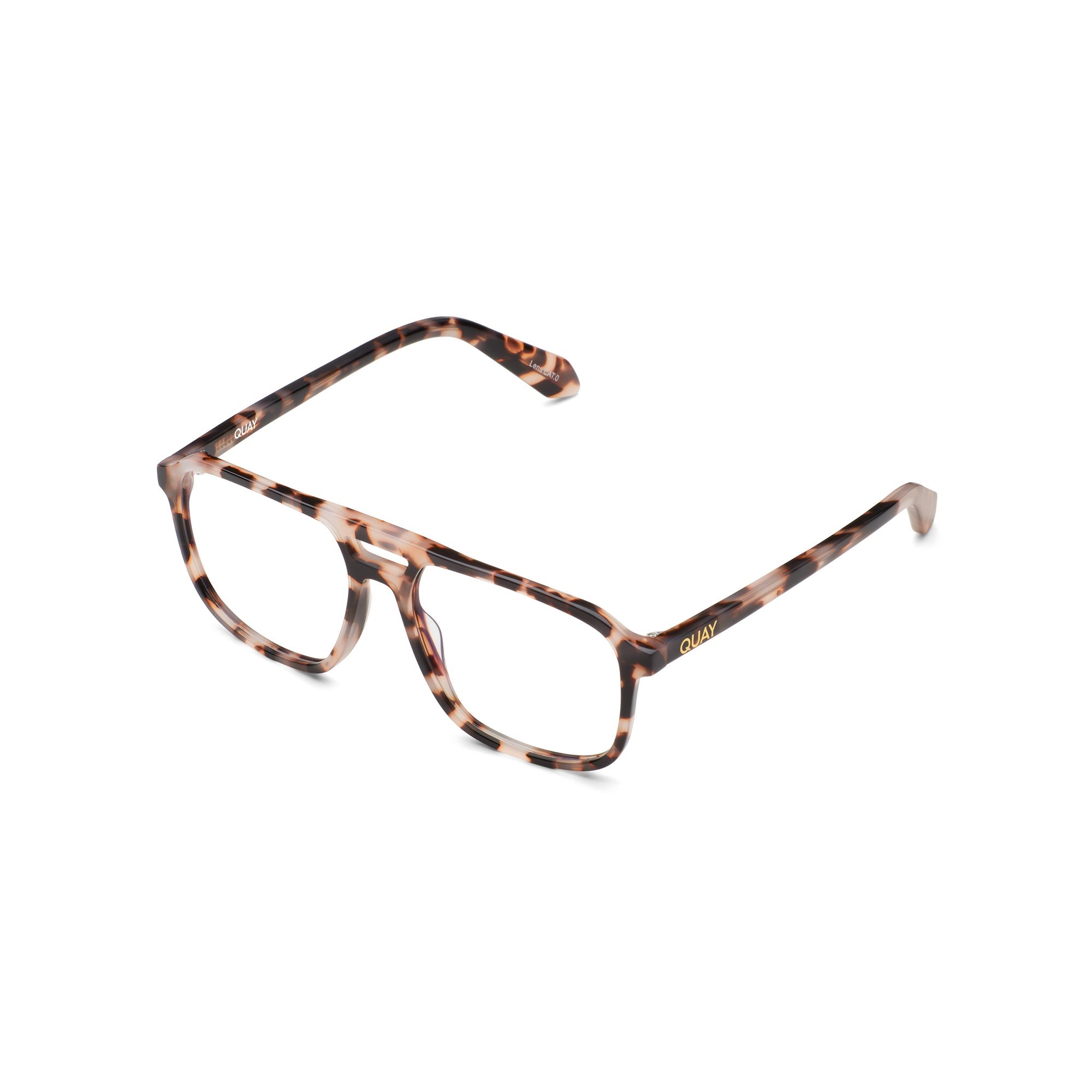 Milky Tortoise / Clear Rx Quay ON THE FLY RX Unisex Glasses | KPVJB-3847