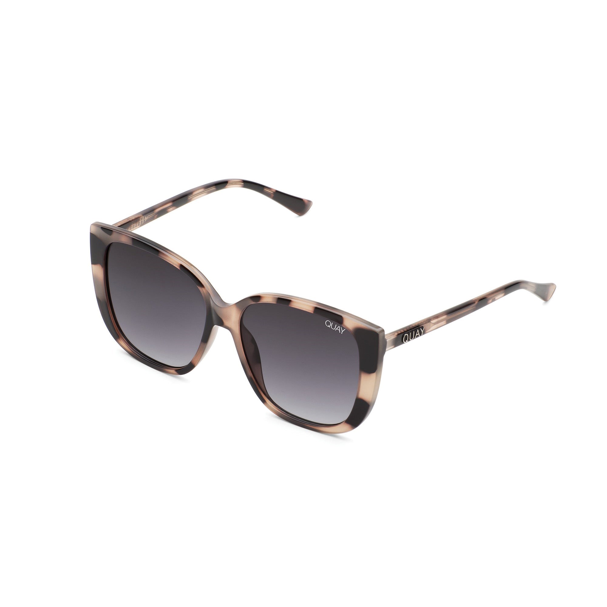 Milky Tortoise / Smoke Fade Quay EVER AFTER Women's Sunglasses | JGKTQ-7941