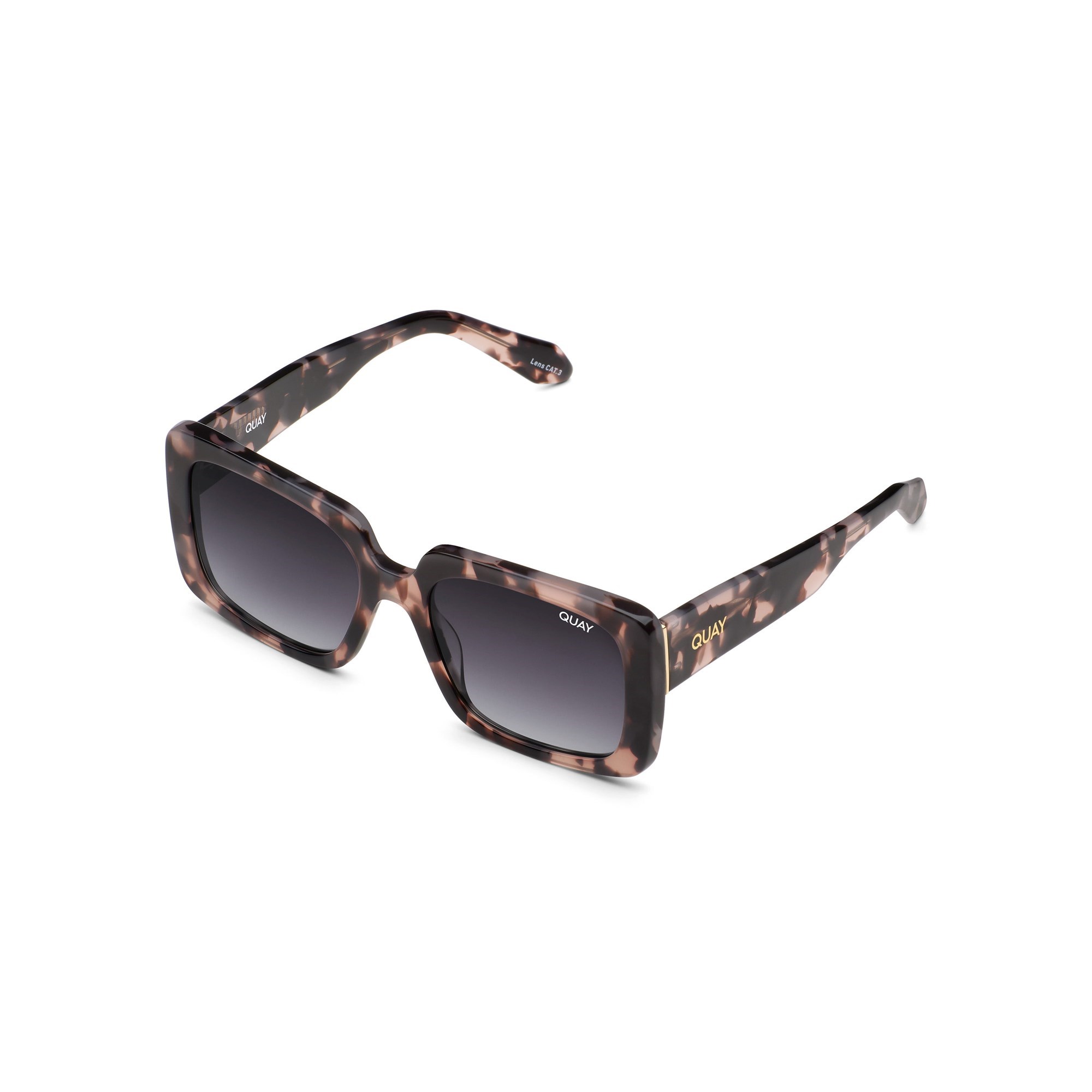 Milky Tortoise / Smoke Quay TOTAL VIBE Women's Sunglasses | QYEHV-3645