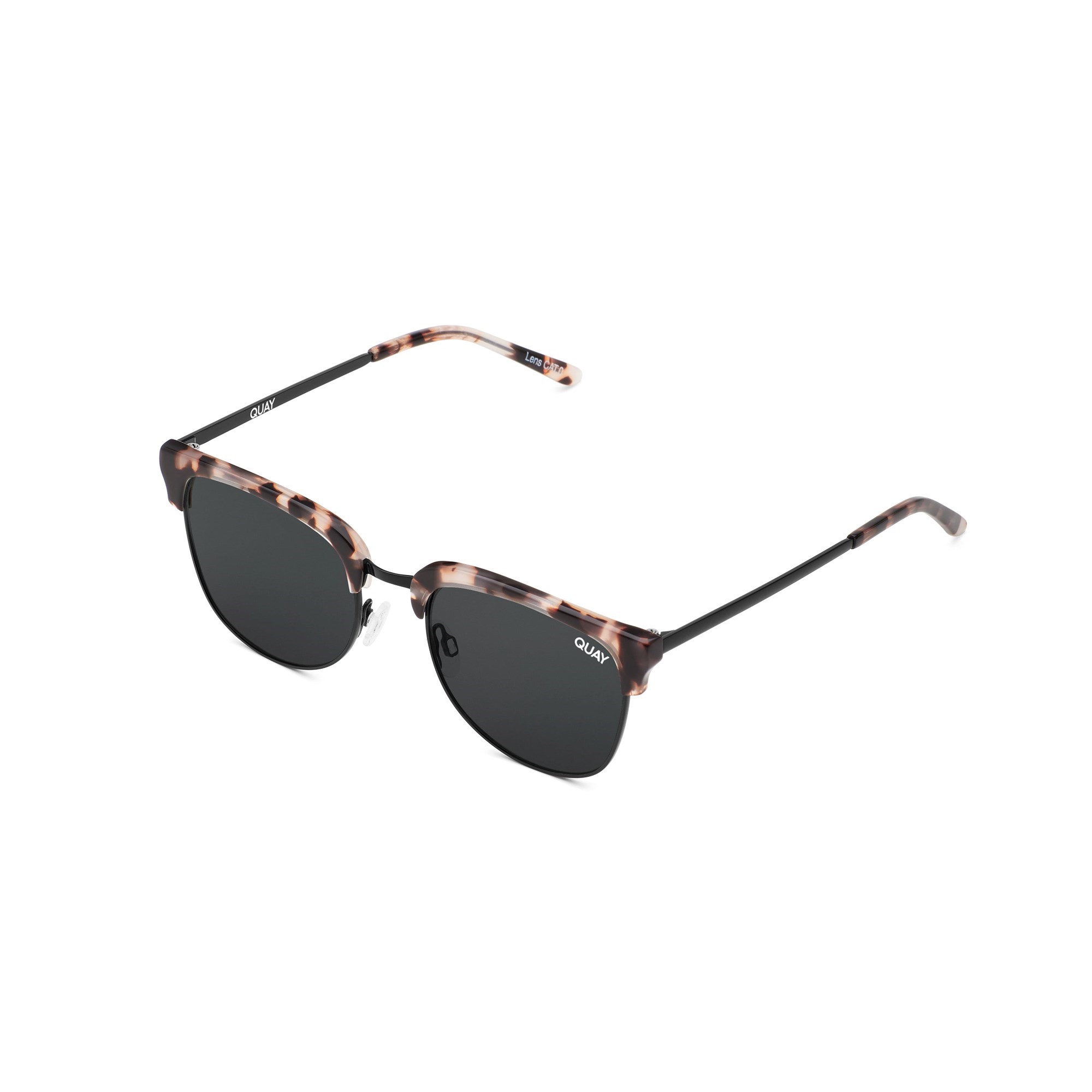 Milky Tortoise / Smoke Rx Quay EVASIVE RX Unisex Prescription Sunglasses | HGXSN-0956