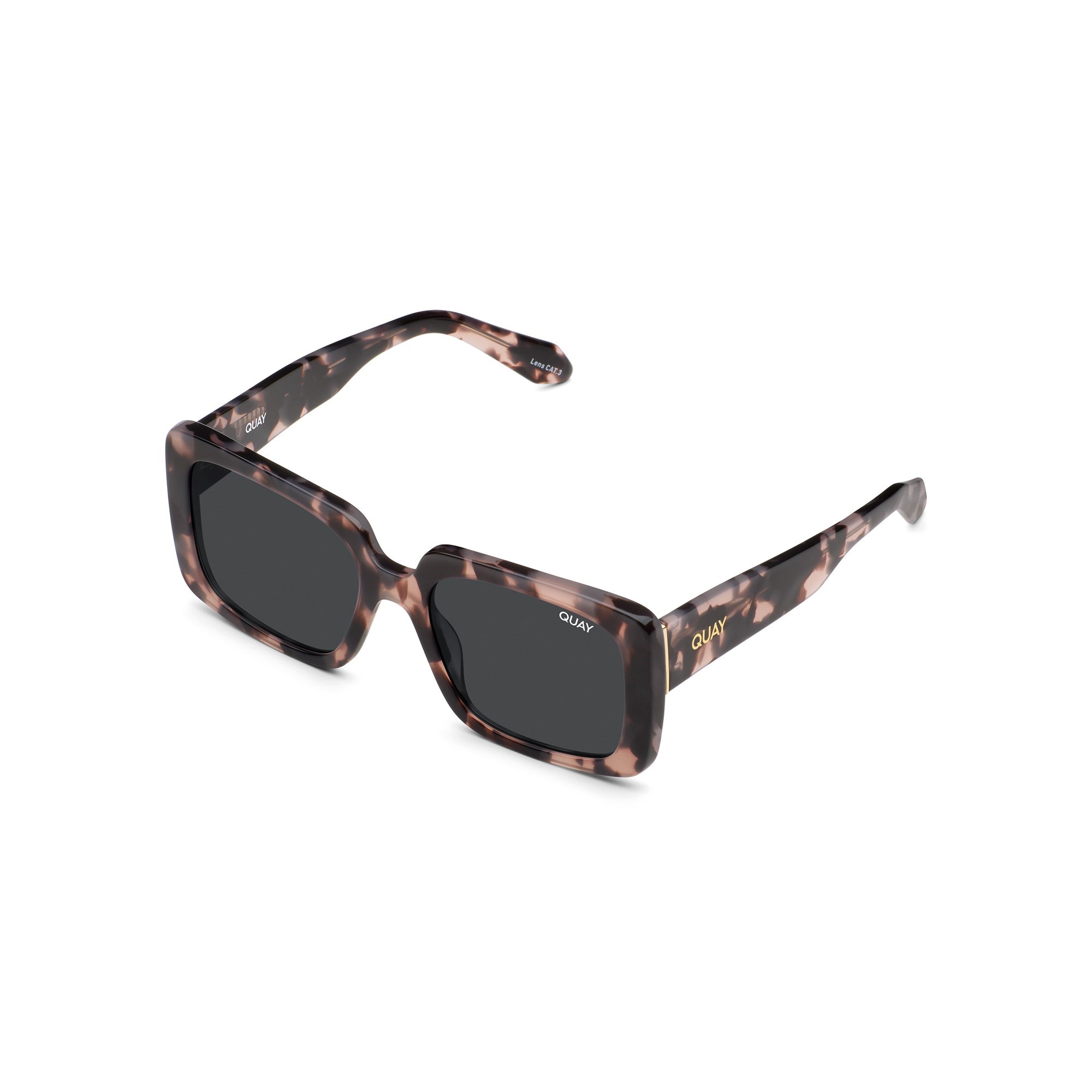 Milky Tortoise / Smoke Rx Quay TOTAL VIBE RX Unisex Prescription Sunglasses | PORDA-2134