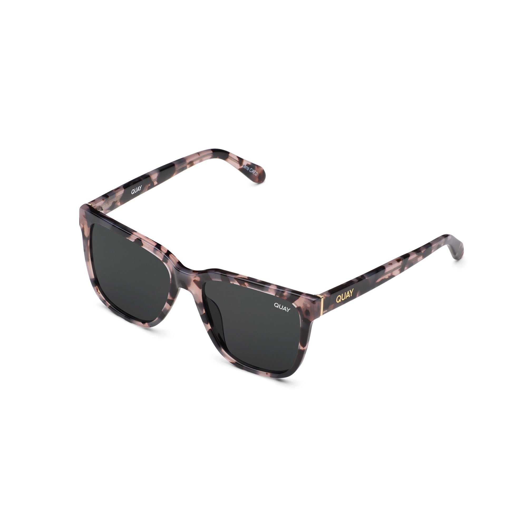 Milky Tortoise / Smoke Rx Quay WIRED OVERSIZED RX Unisex Prescription Sunglasses | KWFMV-9860