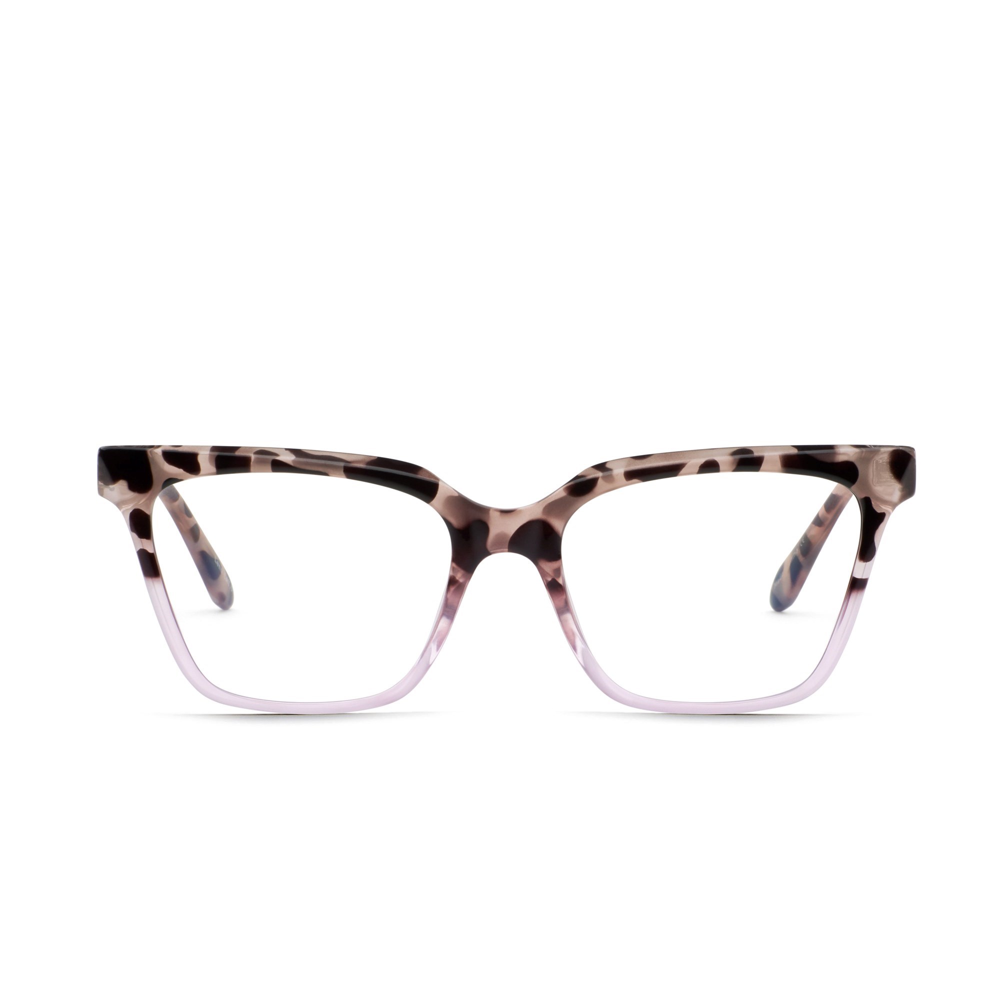 Milky Tortoise To Lilac / Clear Rx Quay CEO RX Unisex Glasses | ESFIX-6218