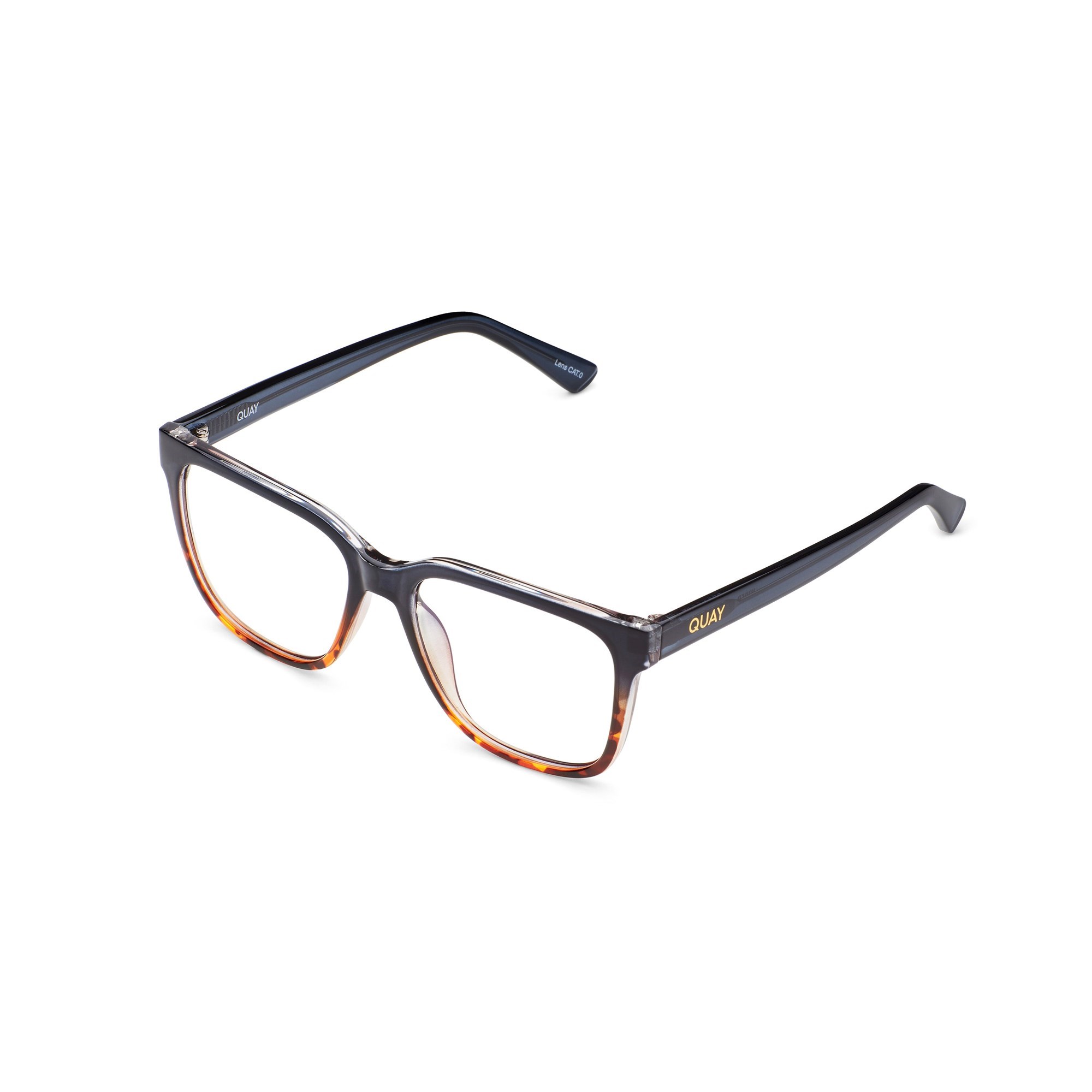 Navy Tortoise / Clear Rx Quay WIRED OVERSIZED RX Unisex Glasses | WXPUK-7953