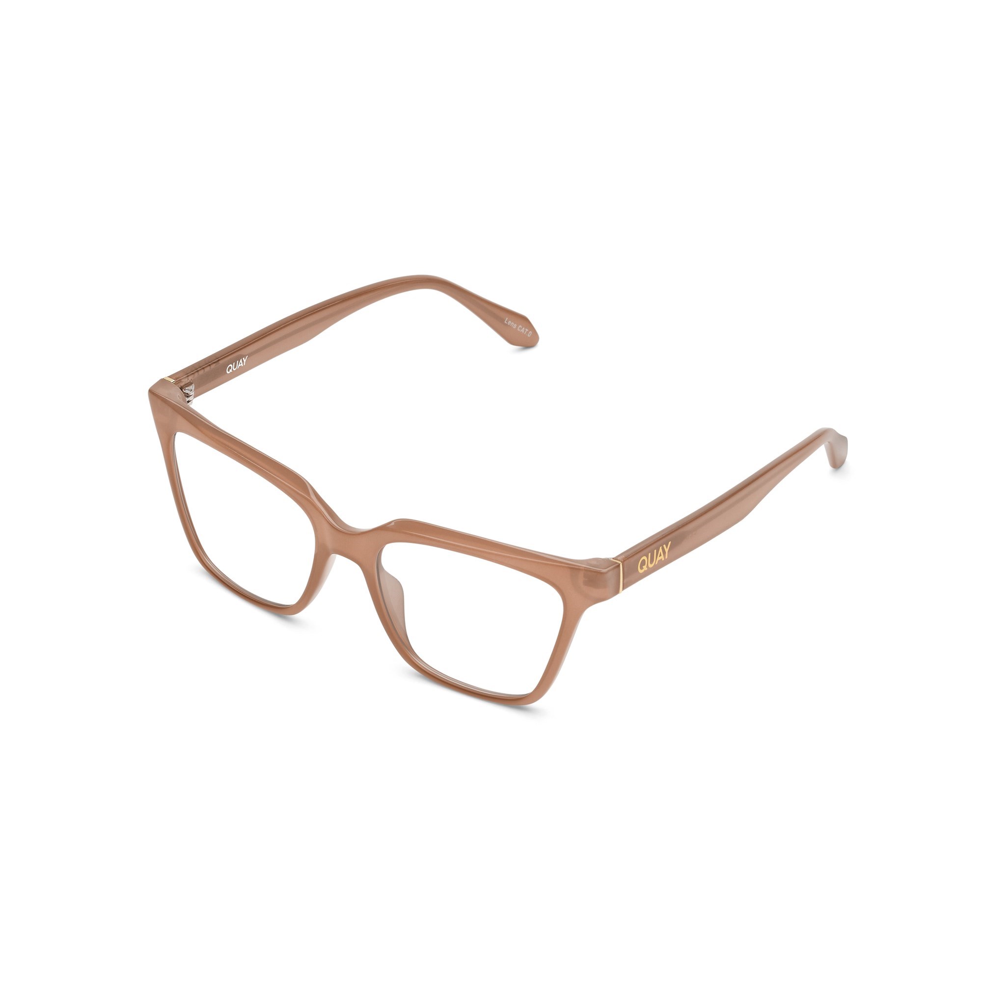 Oat / Clear Rx Quay CEO RX Unisex Glasses | ZHBNA-8014