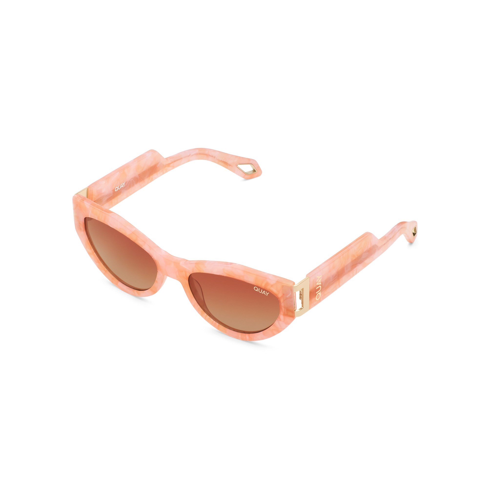 Orange Tortoise / Orange Polarized Quay MAD CUTE Women's Sunglasses | TAWSO-8412