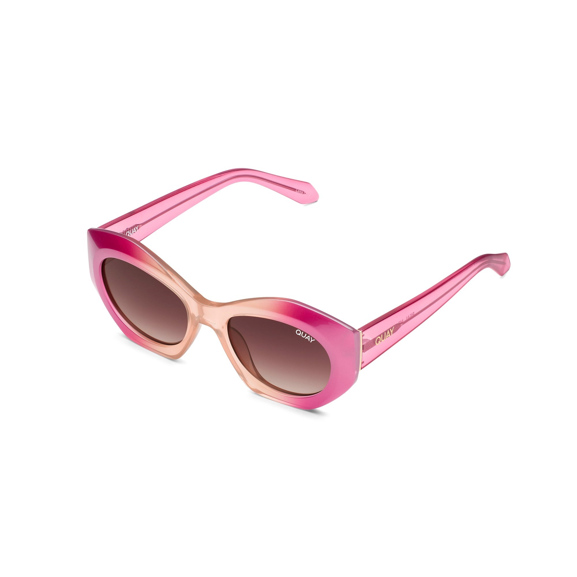 Pink / Brown Quay REAL ME Women's Sunglasses | ONTXY-4097