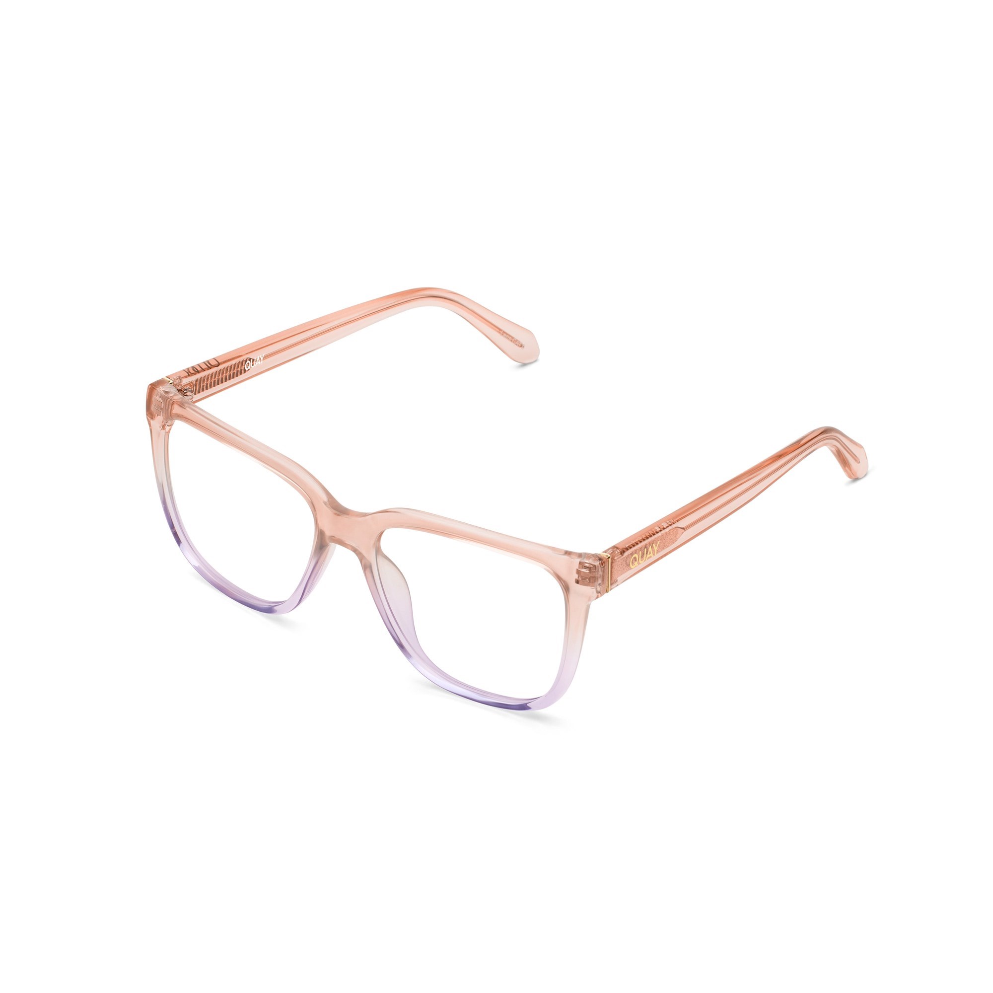 Pink Purple / Clear Rx Quay WIRED OVERSIZED RX Unisex Glasses | RGKCU-9427