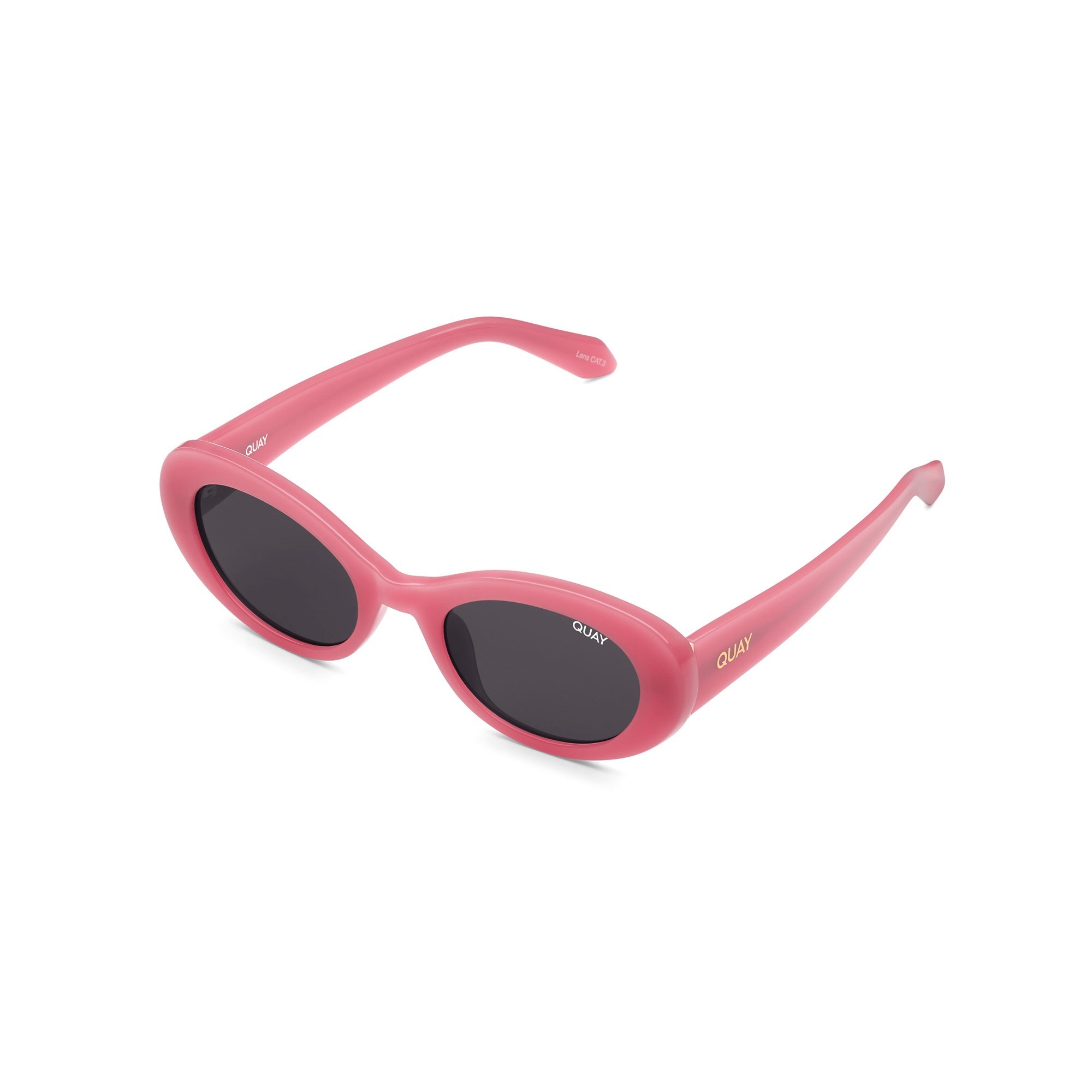 Pink Tortoise / Black Quay SHOW UP Women's Sunglasses | XPLID-0851