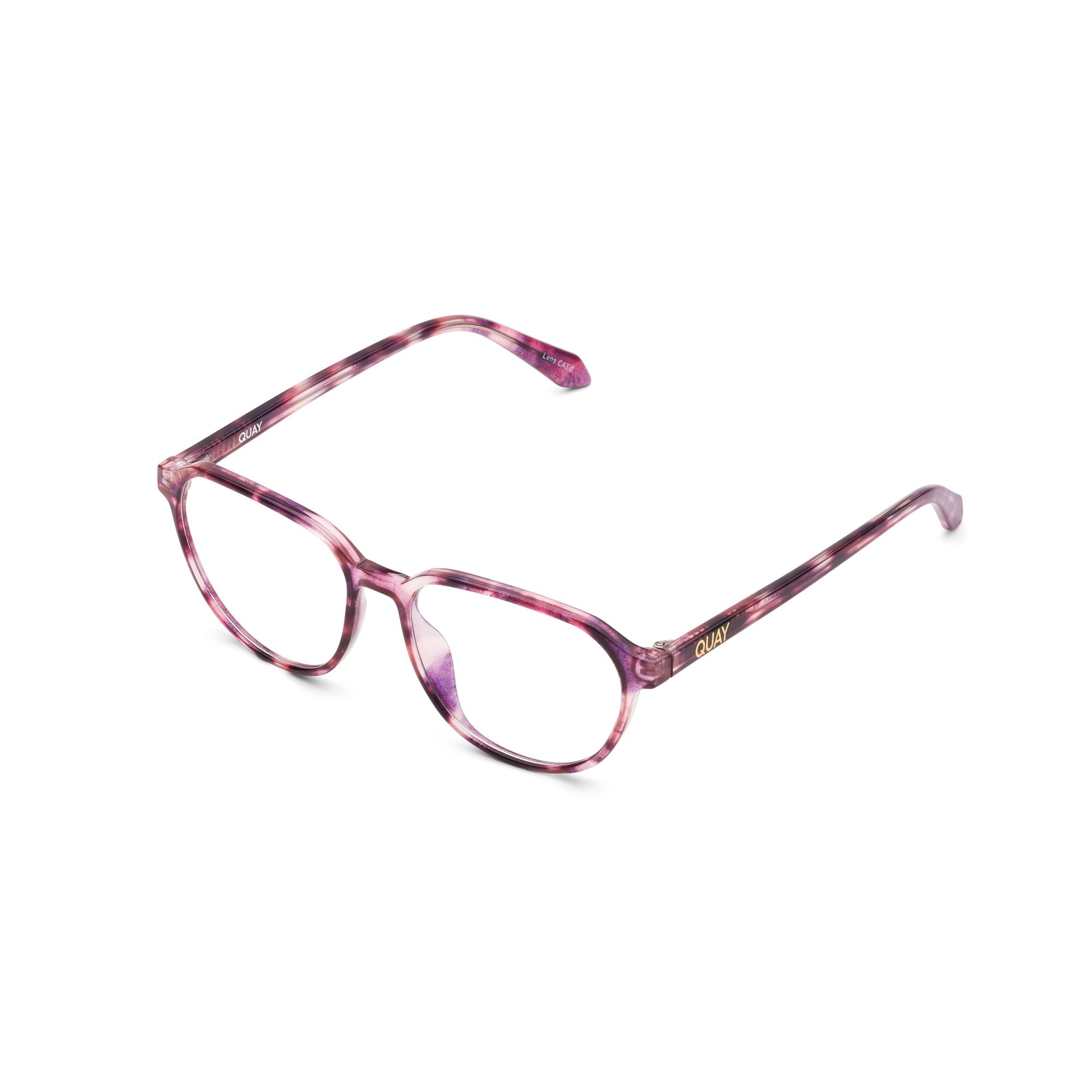 Purple Tortoise / Clear Rx Quay BOOK IT RX Unisex Glasses | YLVOC-0583