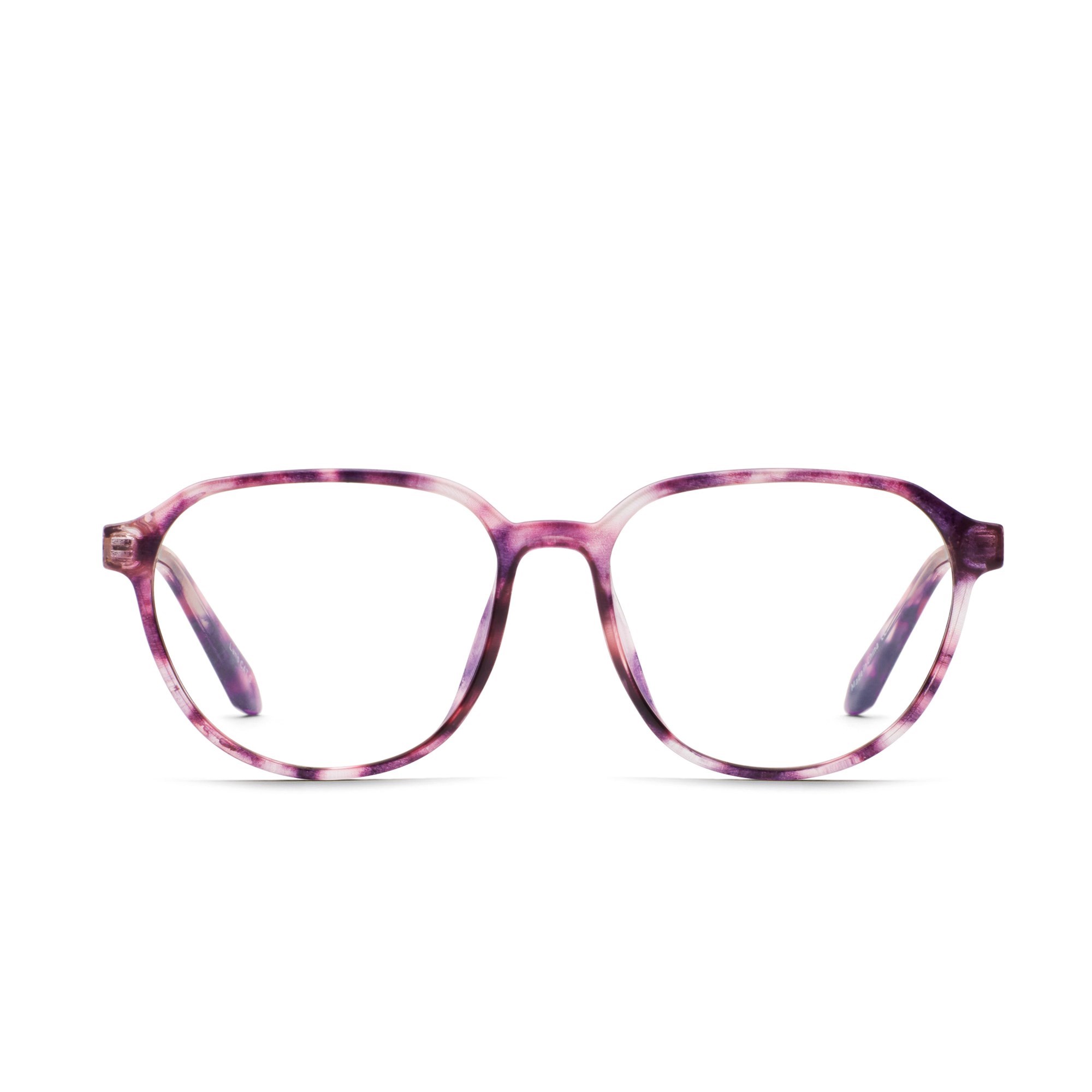 Purple Tortoise / Clear Rx Quay BOOK IT RX Unisex Glasses | YLVOC-0583