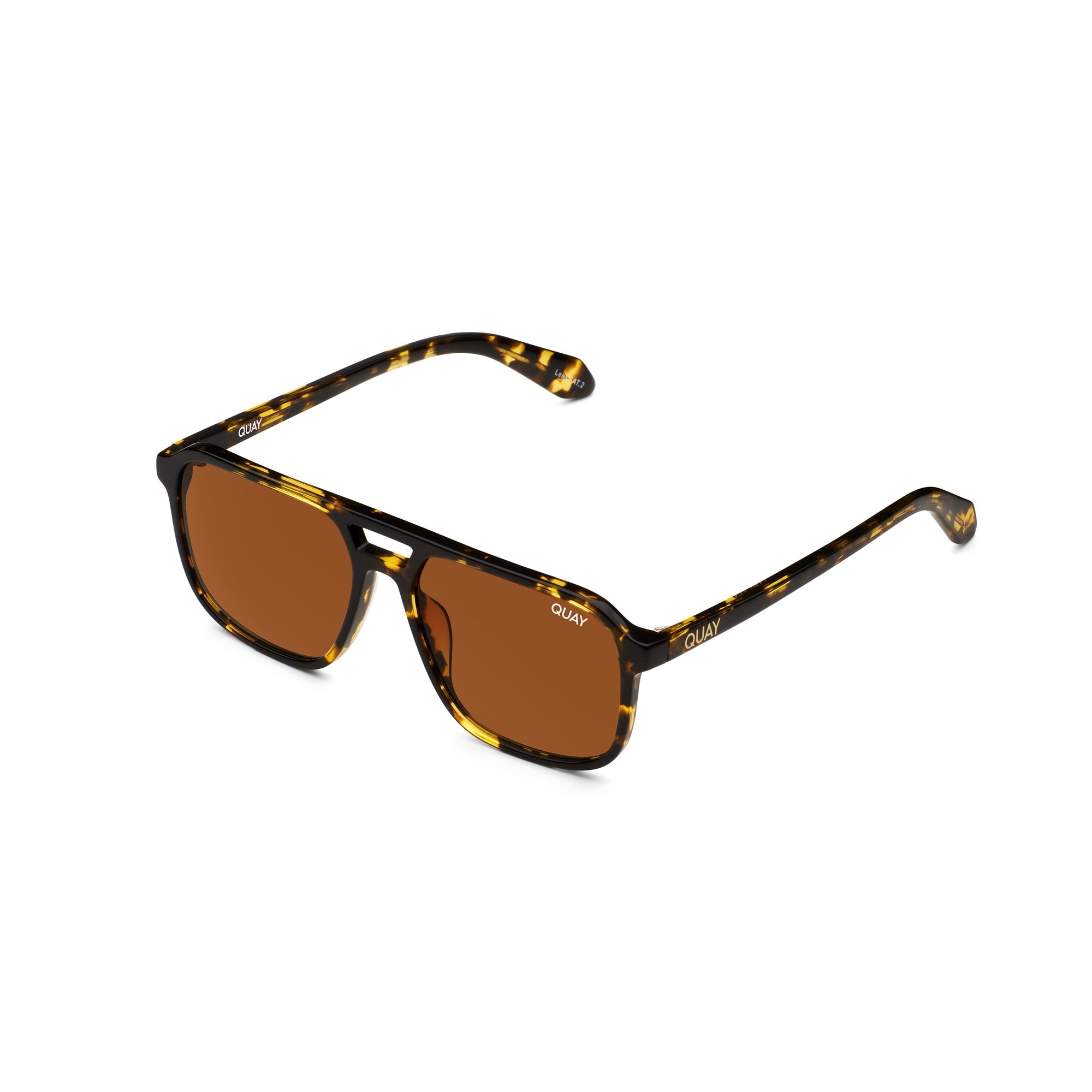 Shiny Yellow Tortoise / Orange Rx Quay ON THE FLY RX Unisex Prescription Sunglasses | DVIET-4693