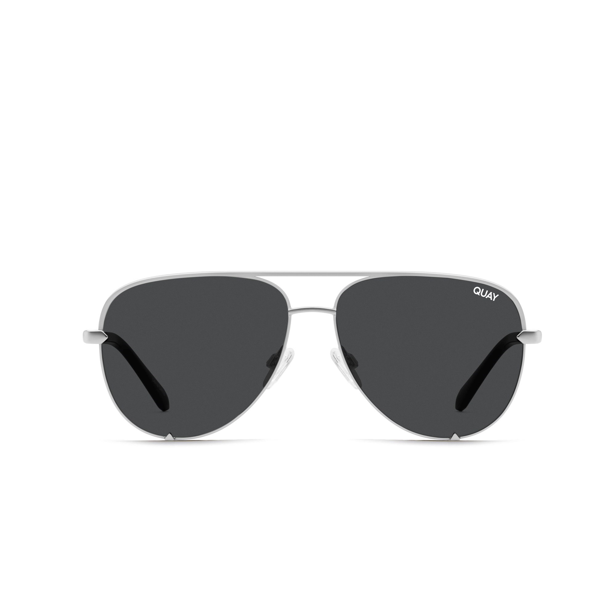 Silver / Smoke Rx Quay HIGH KEY MINI RX Women\'s Sunglasses | DGXNM-0156