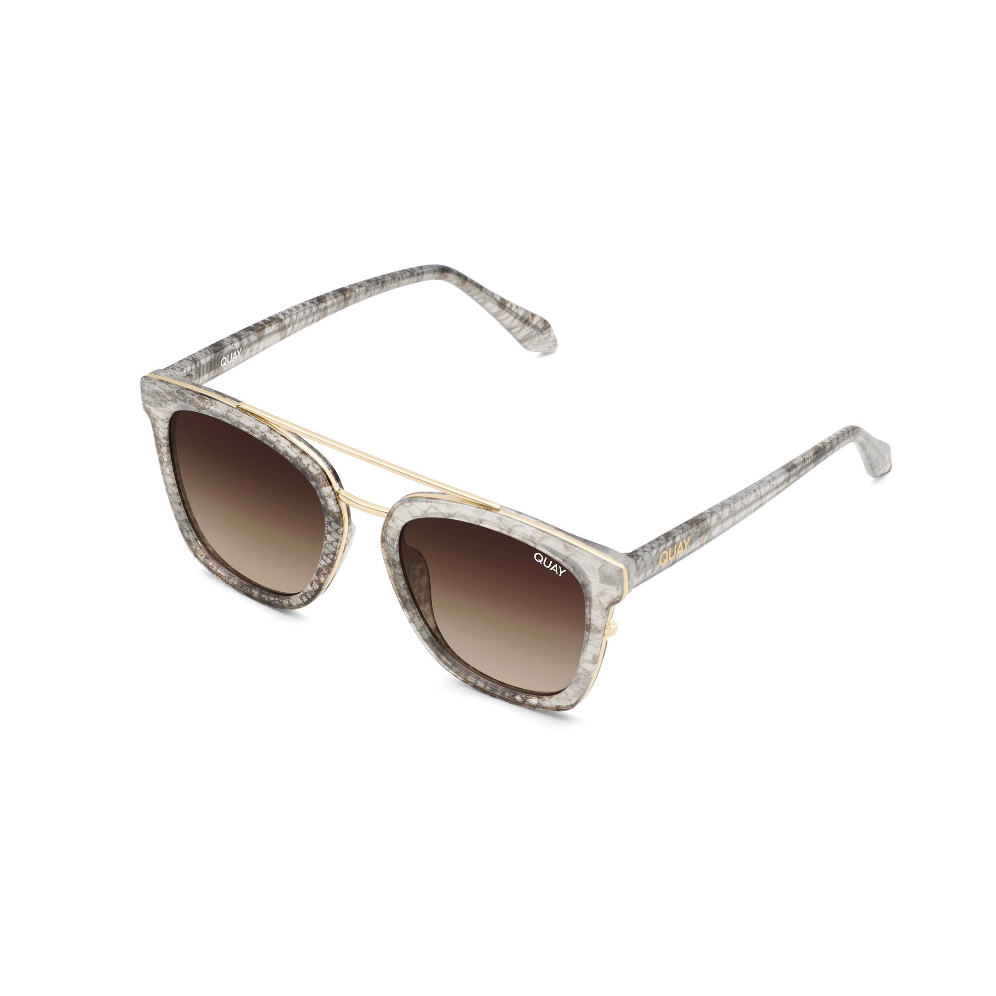 Snake Print / Brown To Tan Quay SWEET DREAMS Women's Sunglasses | VKSOA-1524