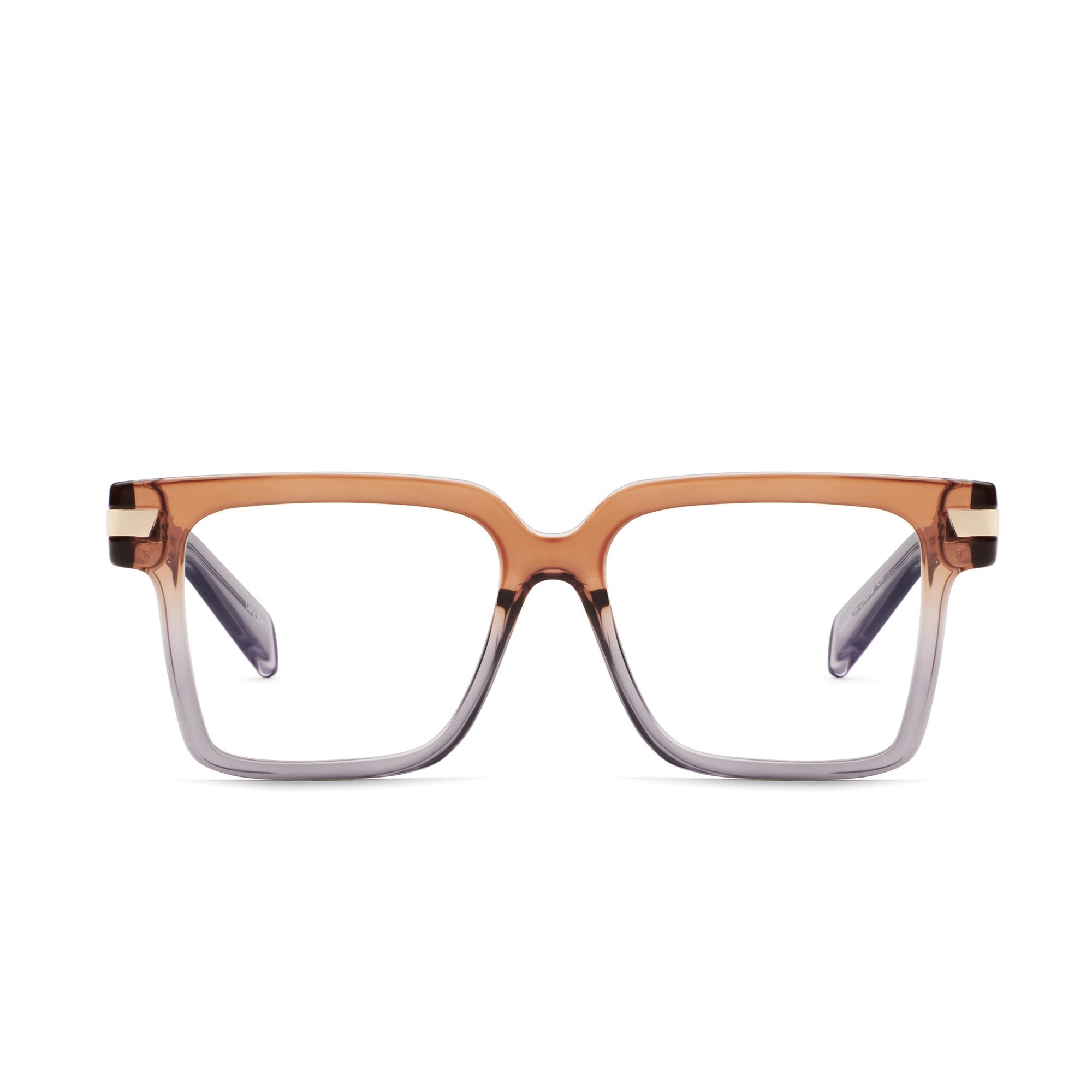 Tan To Clear / Clear Rx Quay MY TYPE RX Unisex Glasses | LDECT-7091