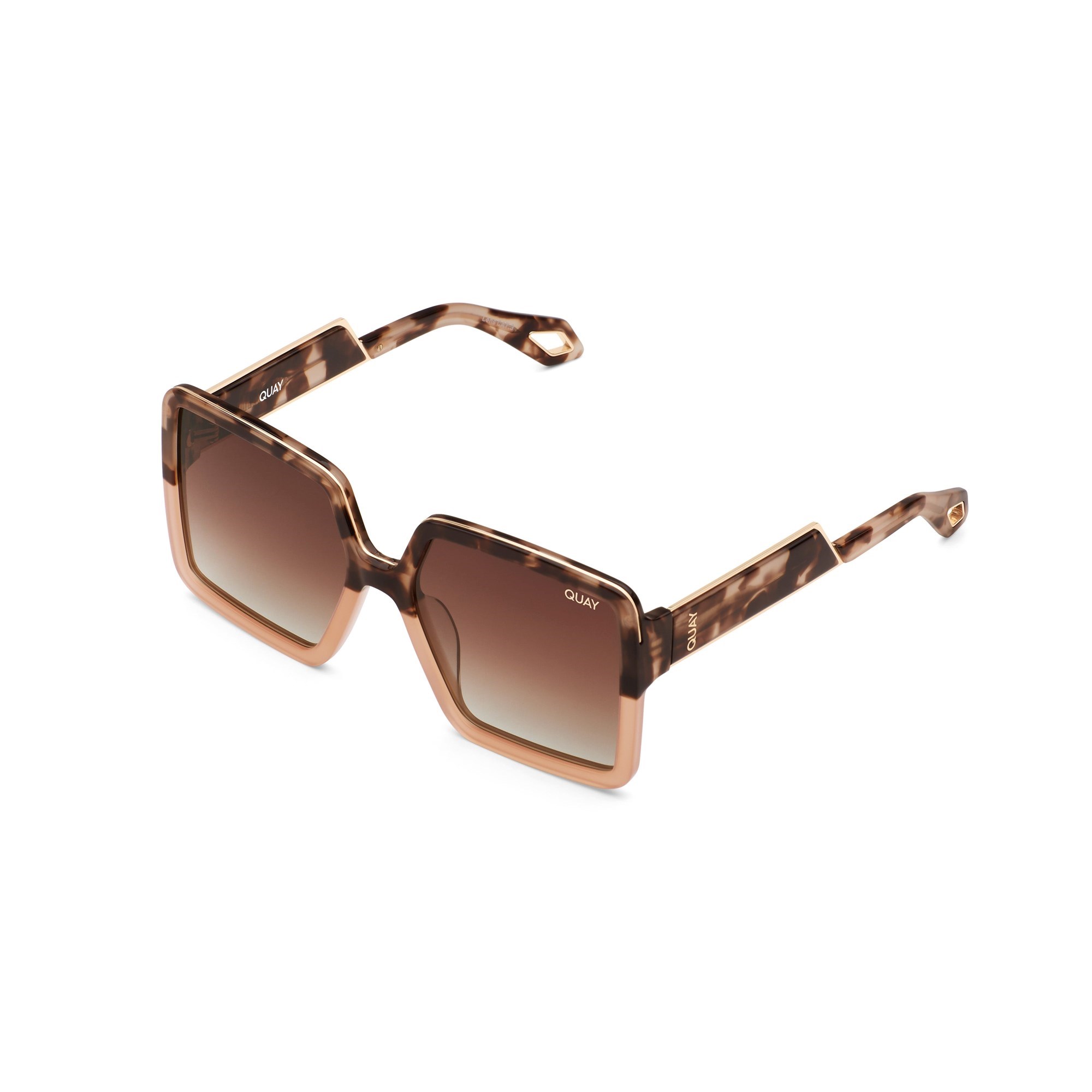 Tortoise / Brown Polarized Quay ALMOST READY Women's Sunglasses | VDJMO-0489