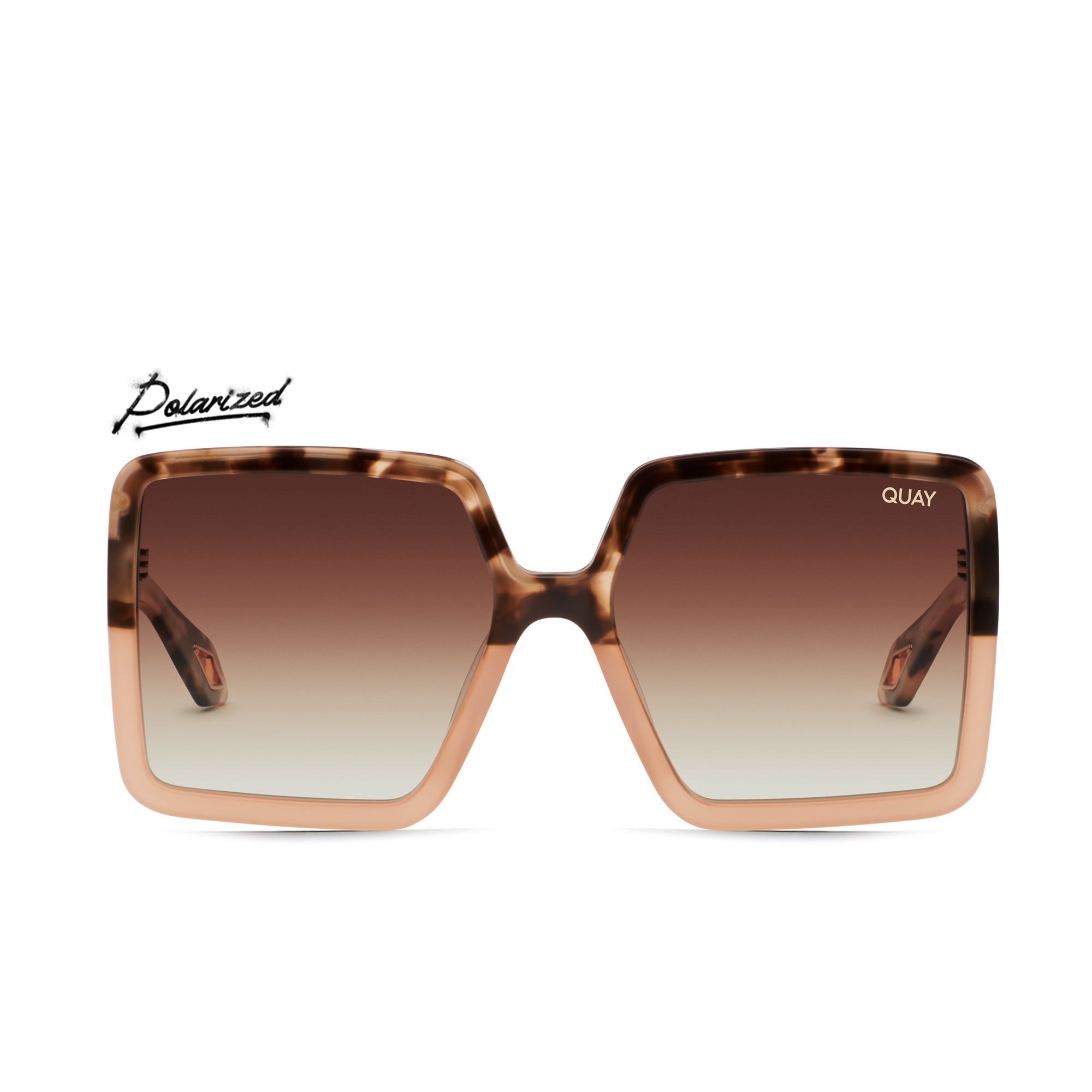 Tortoise / Brown Polarized Quay ALMOST READY Women\'s Sunglasses | VDJMO-0489