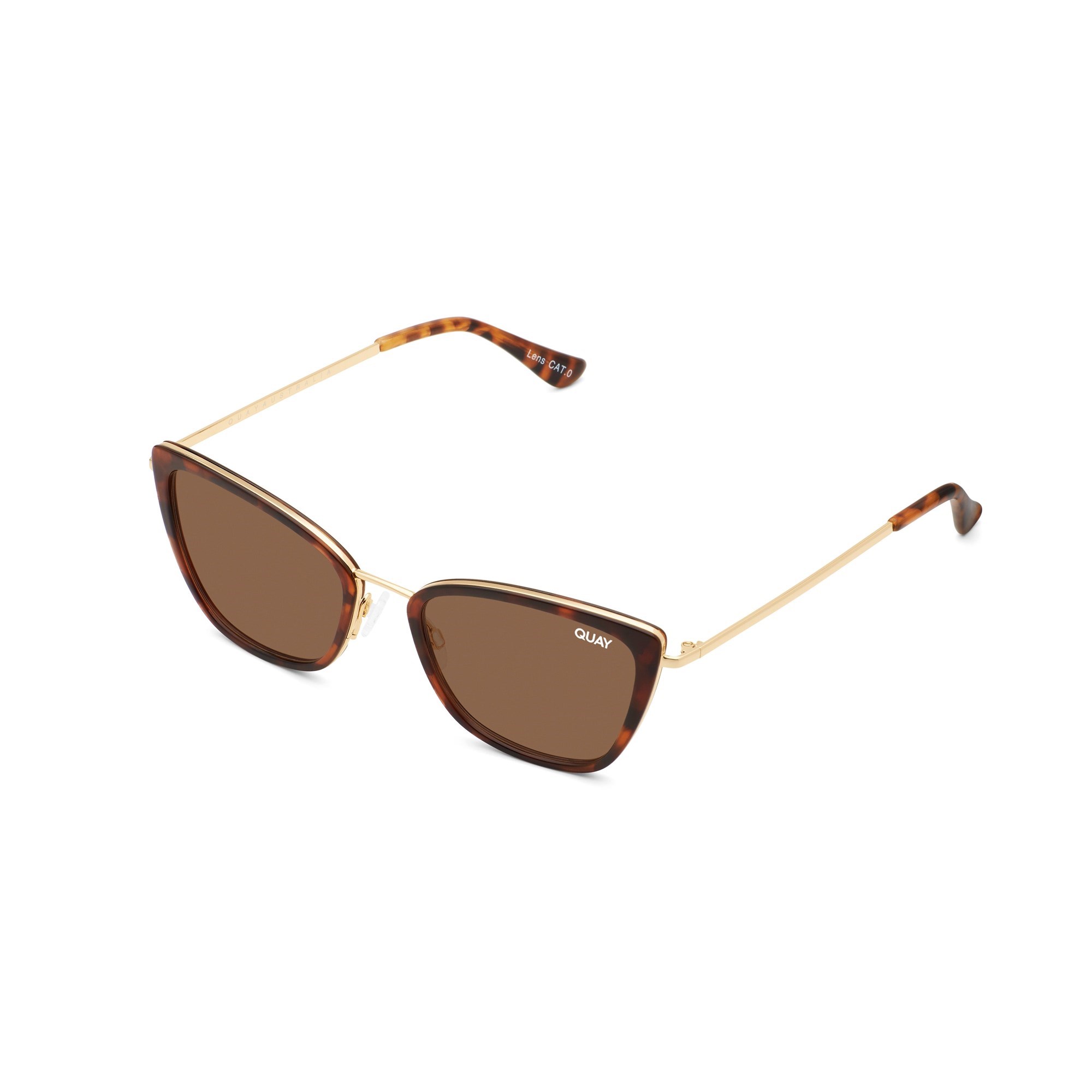 Tortoise / Brown Rx Quay CLICK BAIT RX Unisex Prescription Sunglasses | IADPQ-7328