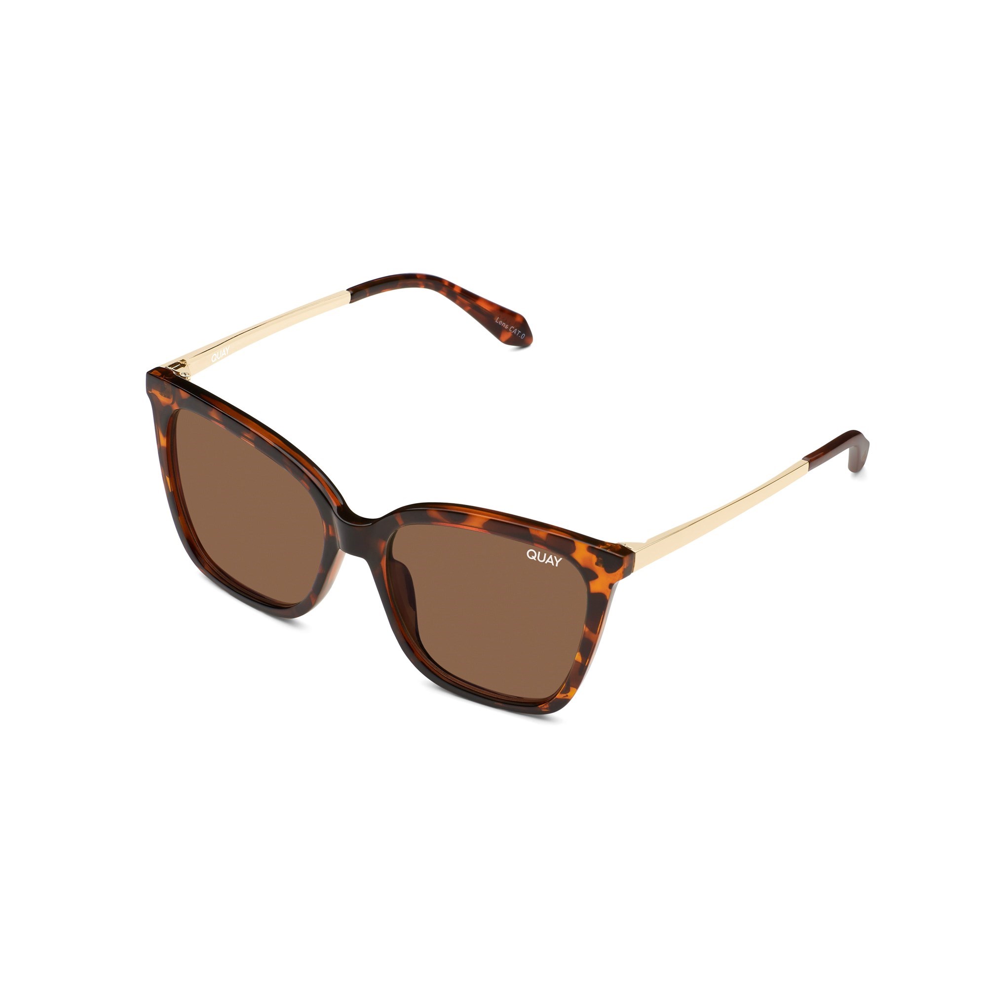 Tortoise / Brown Rx Quay VIDEO ON RX Unisex Prescription Sunglasses | YTPCW-3146