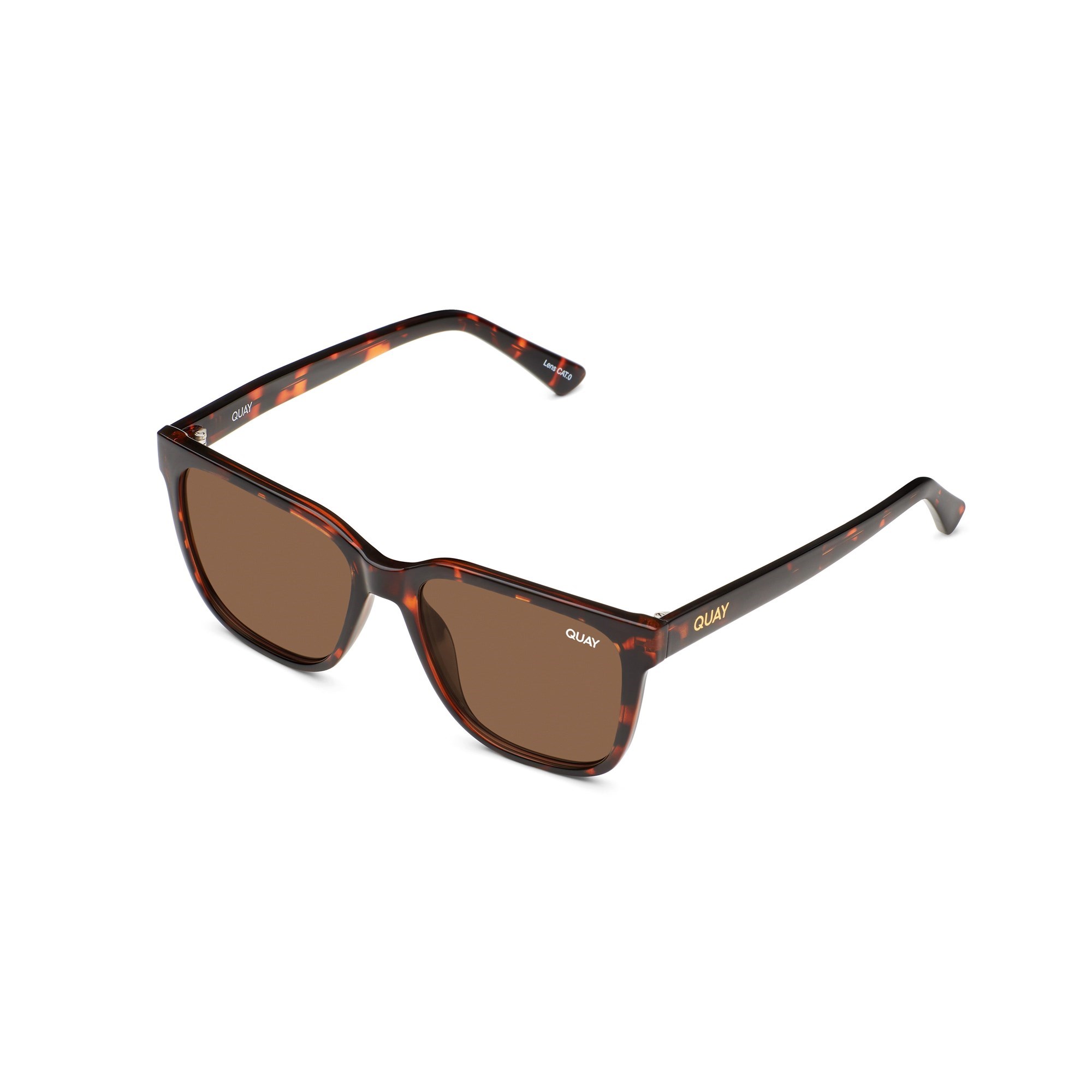 Tortoise Brown / Rx Quay WIRED OVERSIZED RX Women's Sunglasses | LUBTC-7125