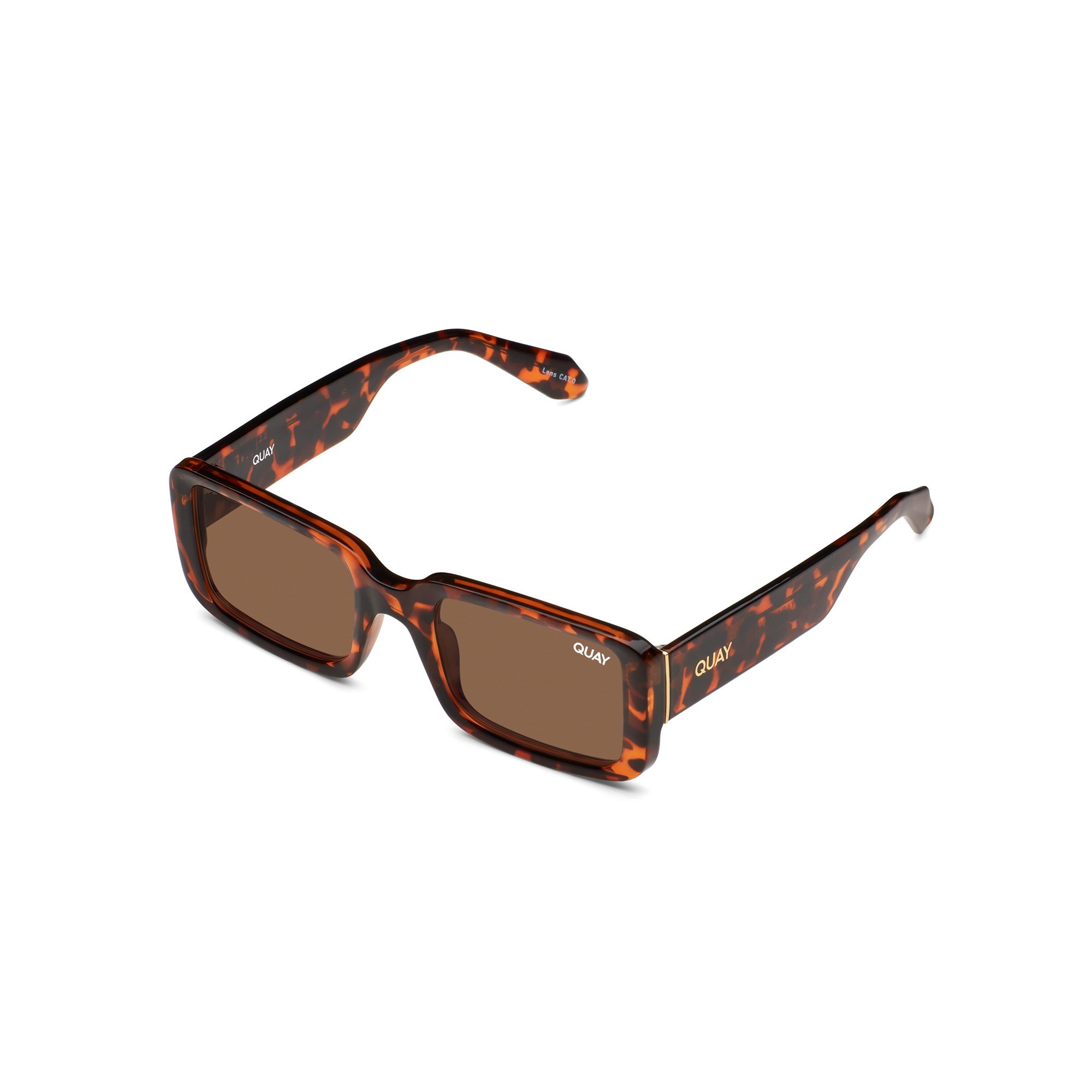 Tortoise / Brown Rx Quay YADA YADA BEVEL RX Unisex Prescription Sunglasses | KOVPF-2810