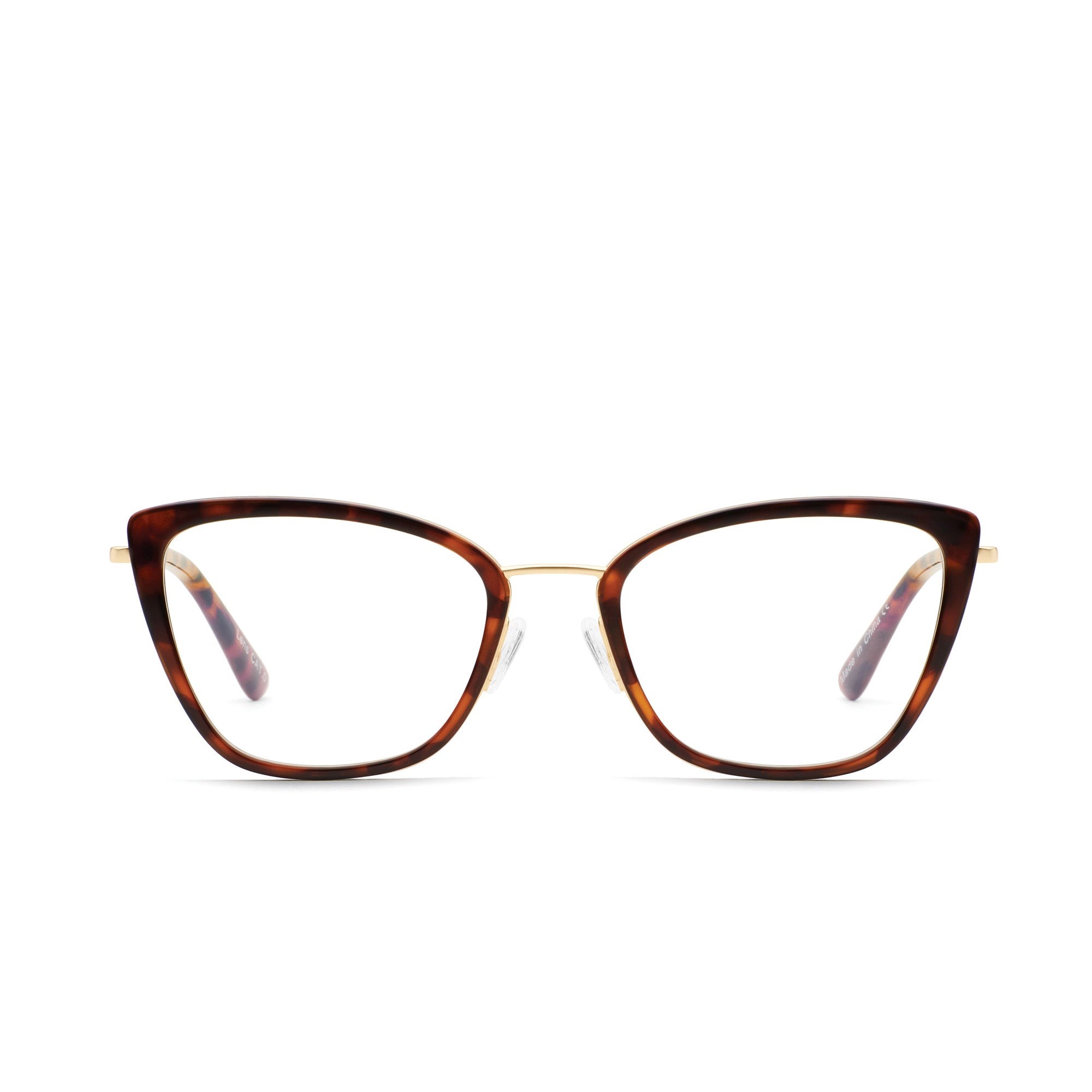 Tortoise / Clear Rx Quay CLICK BAIT RX Unisex Glasses | IZDHB-6785